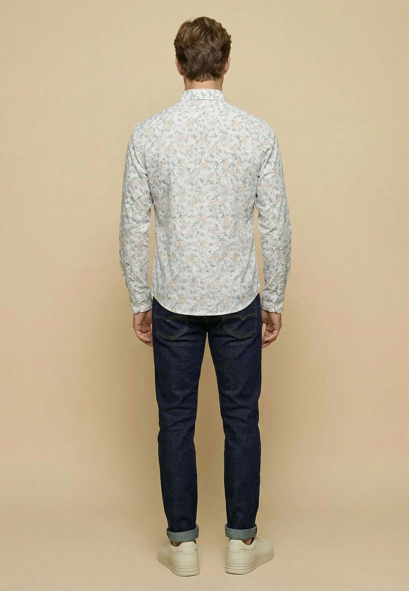 Hemd aus Baumwolle mit Button-Down-Kragen und floralem Muster - Image 3