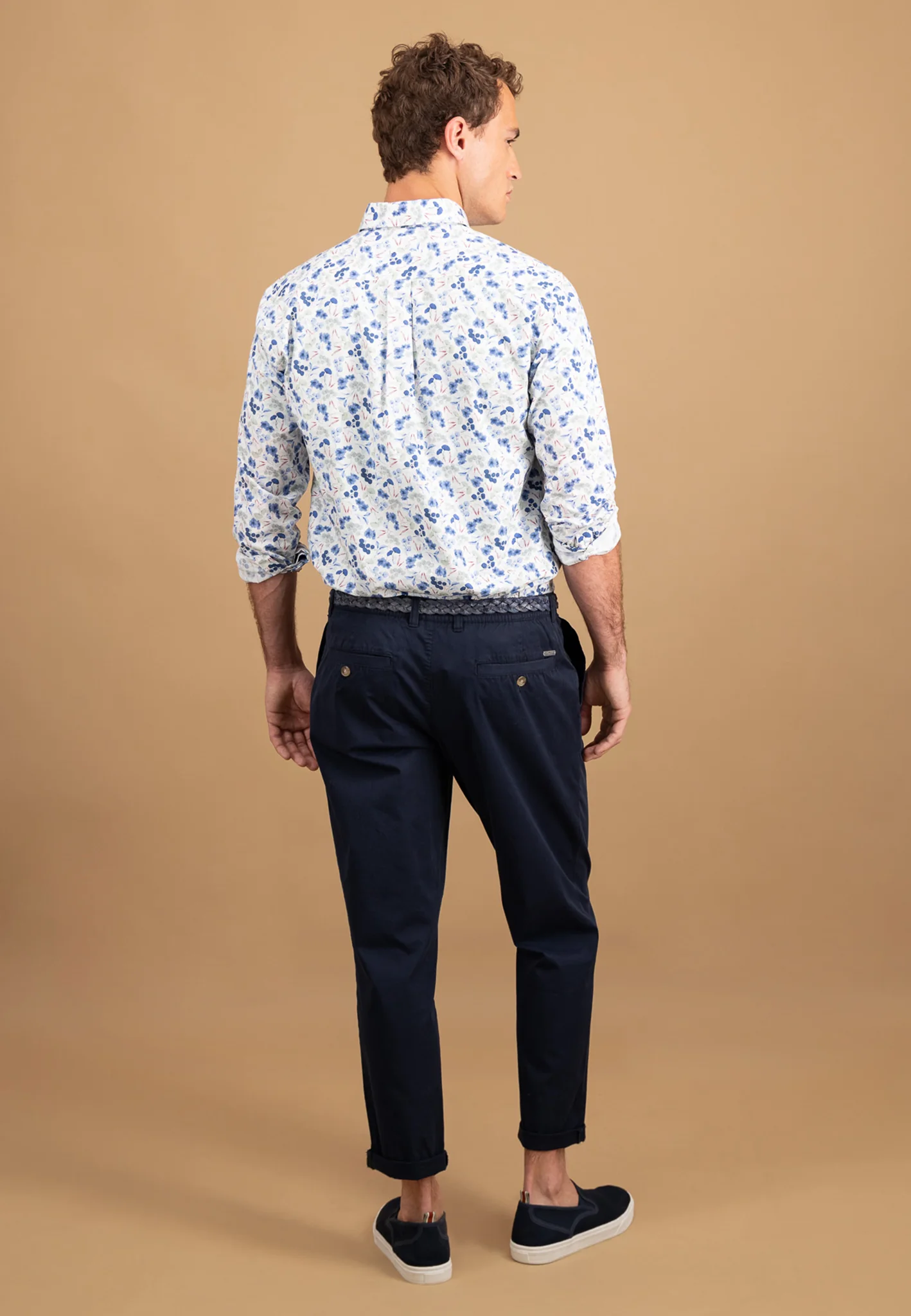 Hemd aus Baumwolle mit Button-Down-Kragen und floralem Print - Image 3