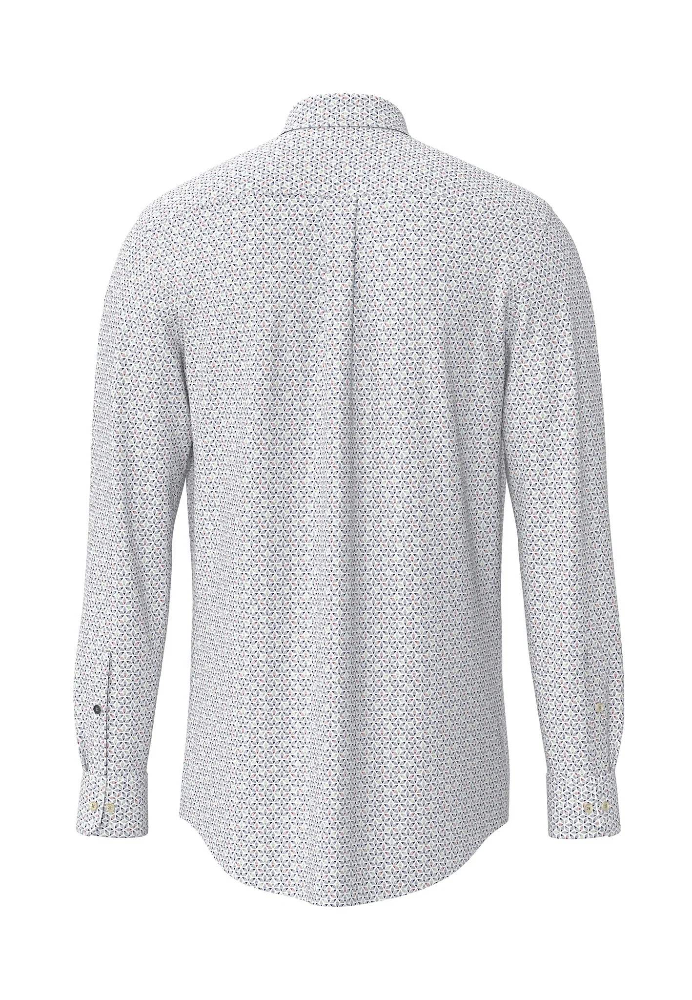 Hemd aus Baumwolle mit dezentem Allover-Print und Button-Down-Kragen - Image 2