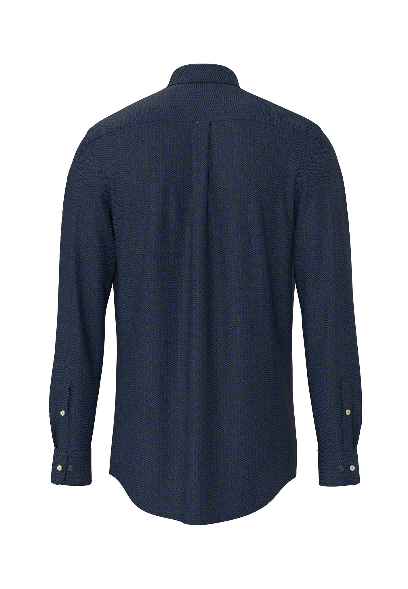 Hemd aus Baumwolle mit feinem Allover-Print und Button-Down-Kragen - Image 4