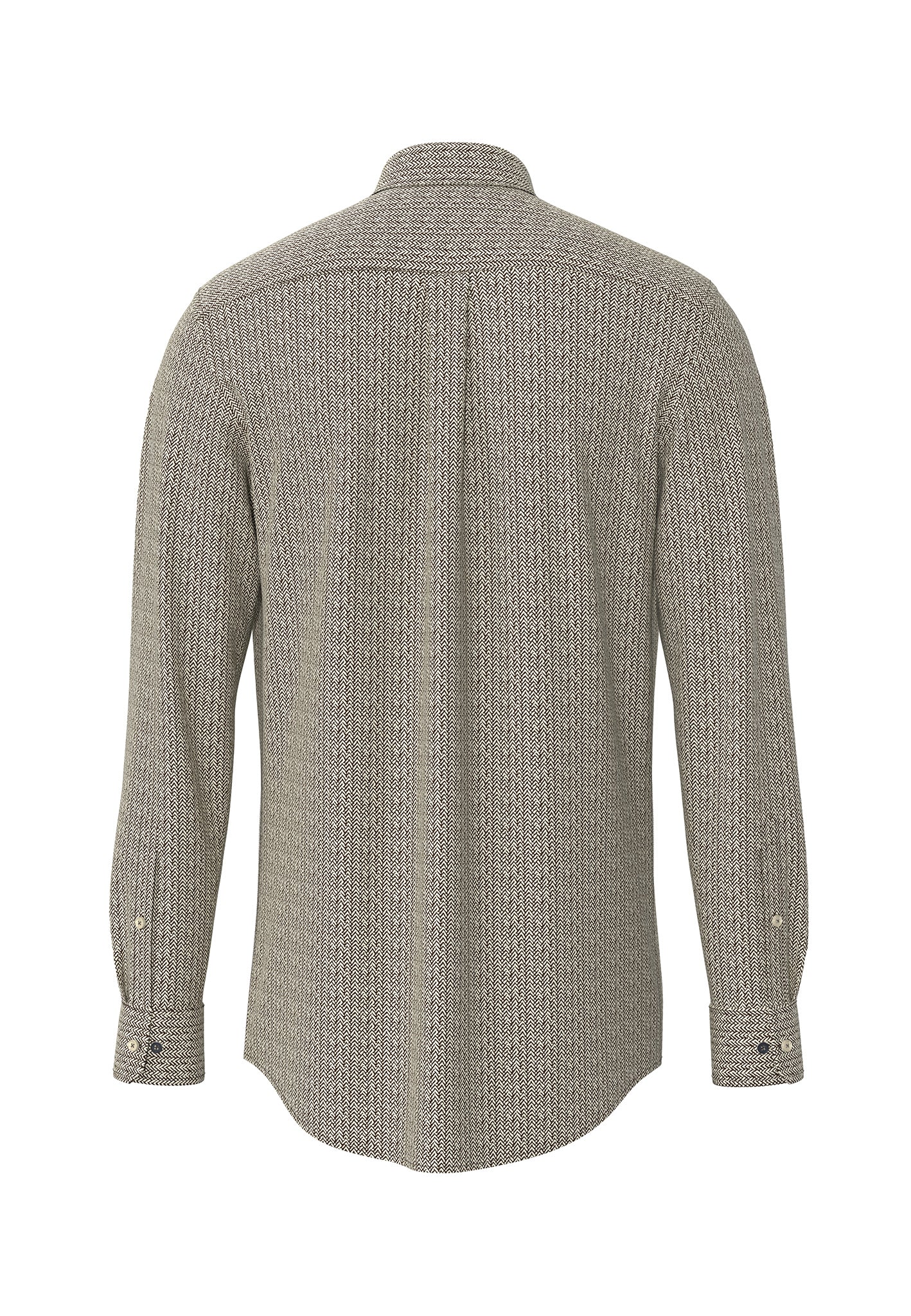 Hemd aus Baumwolle mit feinem Allover-Print und Button-Down-Kragen - Image 6