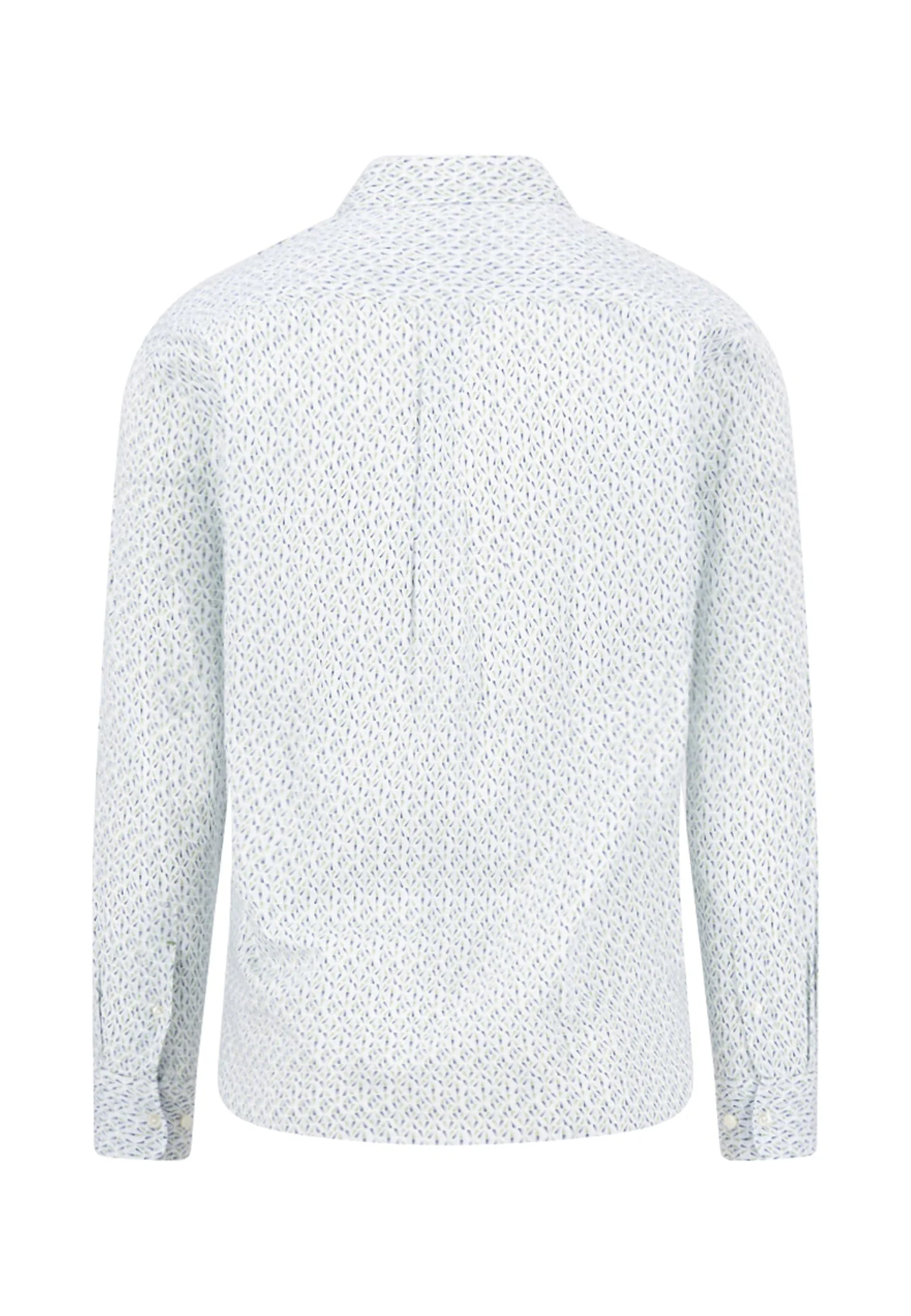 Hemd aus Baumwolle mit feinem Allover-Print und Button-Down-Kragen - Image 4