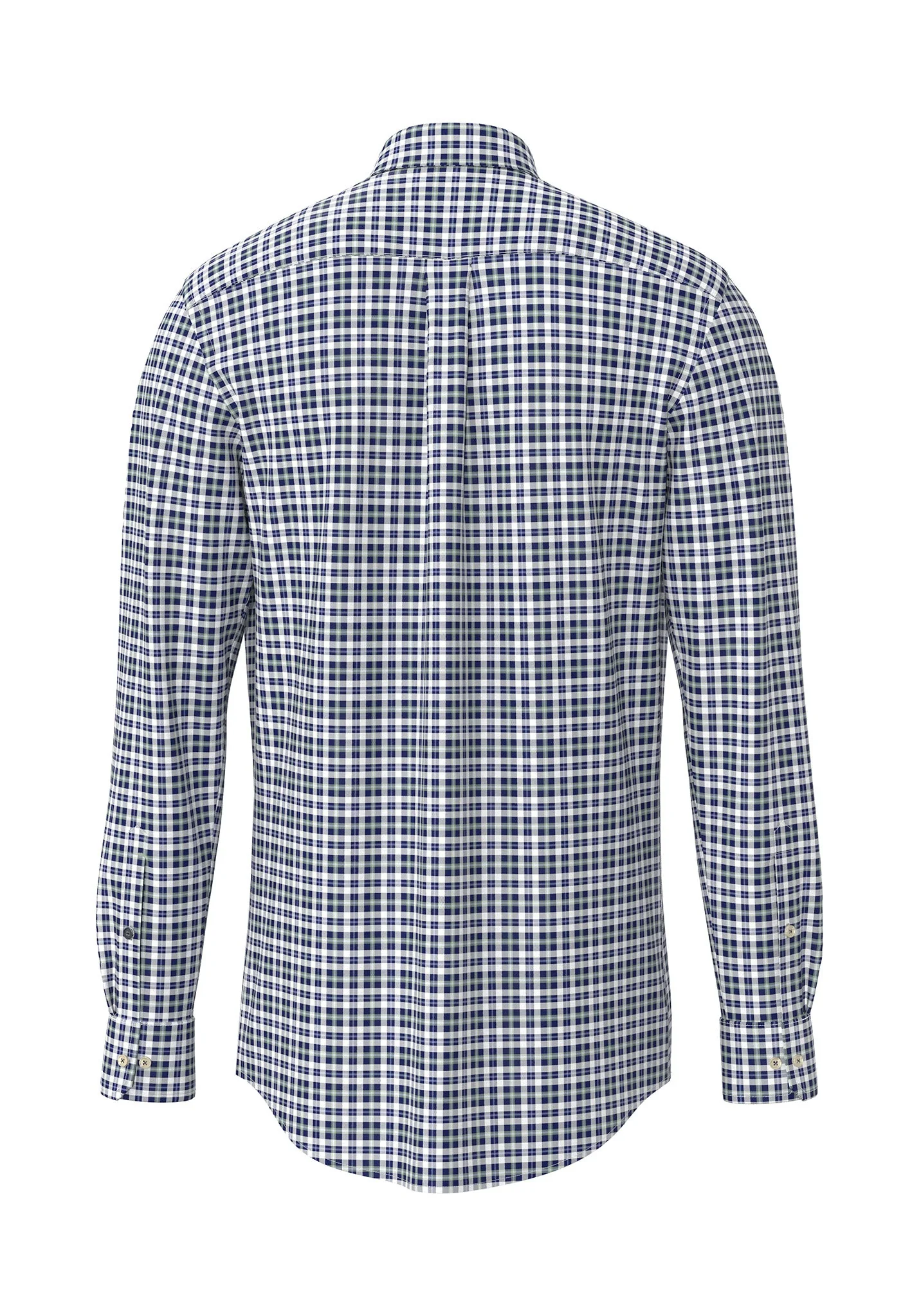 Oxfordhemd aus Baumwolle mit feinem Karomuster und Button-Down-Kragen - Image 6