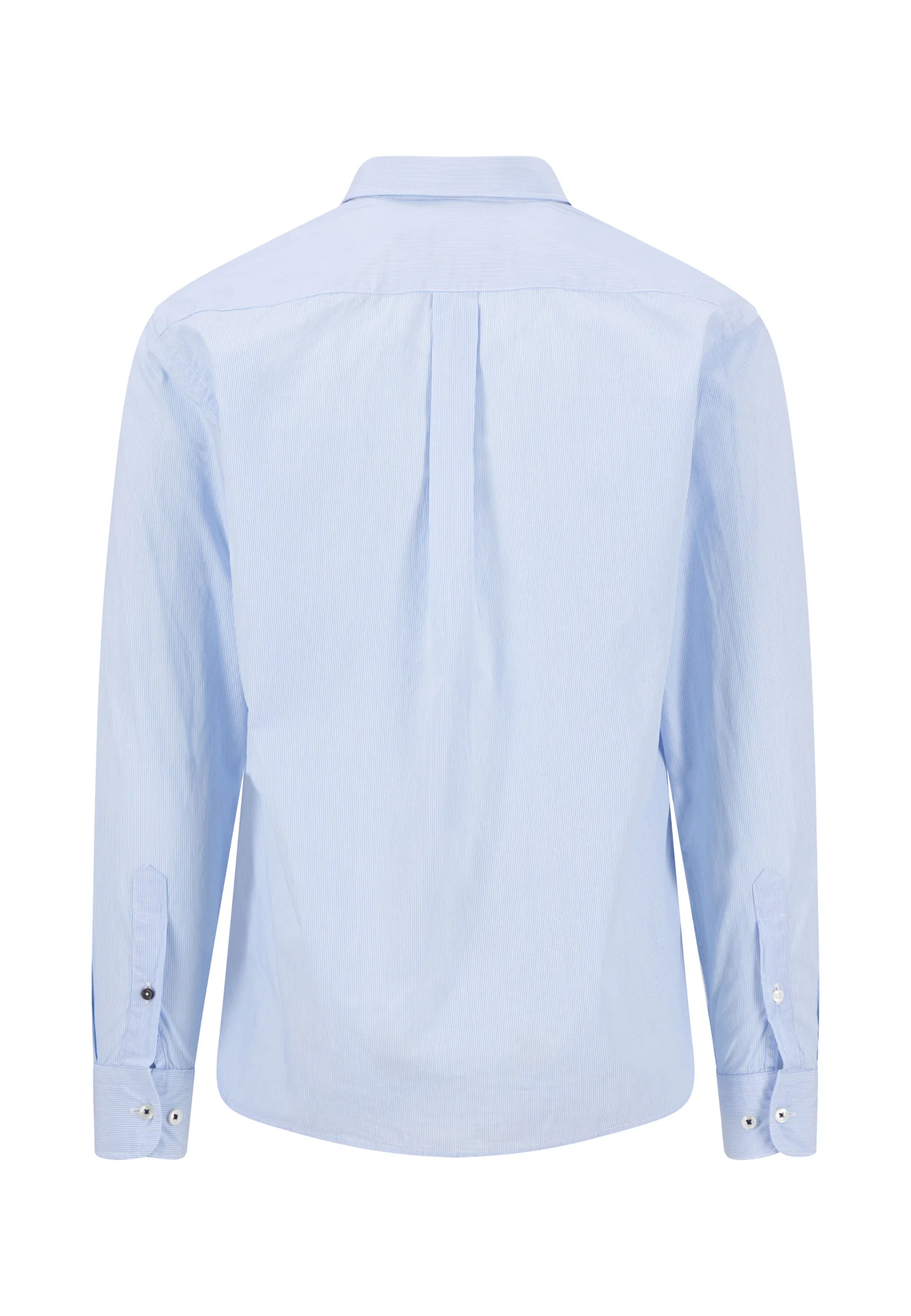 Hemd aus Baumwolle mit feinem Streifenmuster und Button-Down-Kragen - Image 2