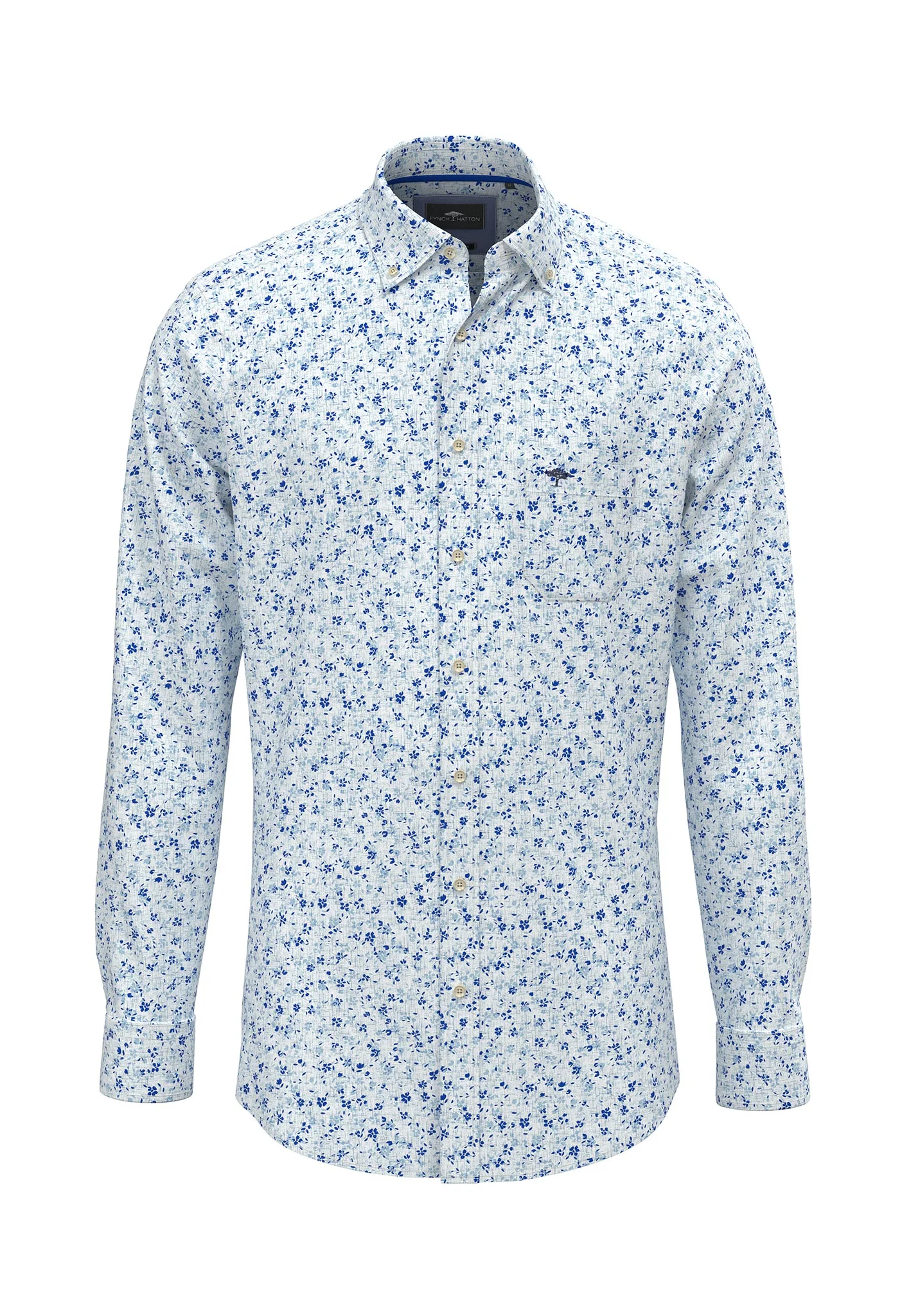 Hemd aus Baumwolle mit floralem Allover-Print