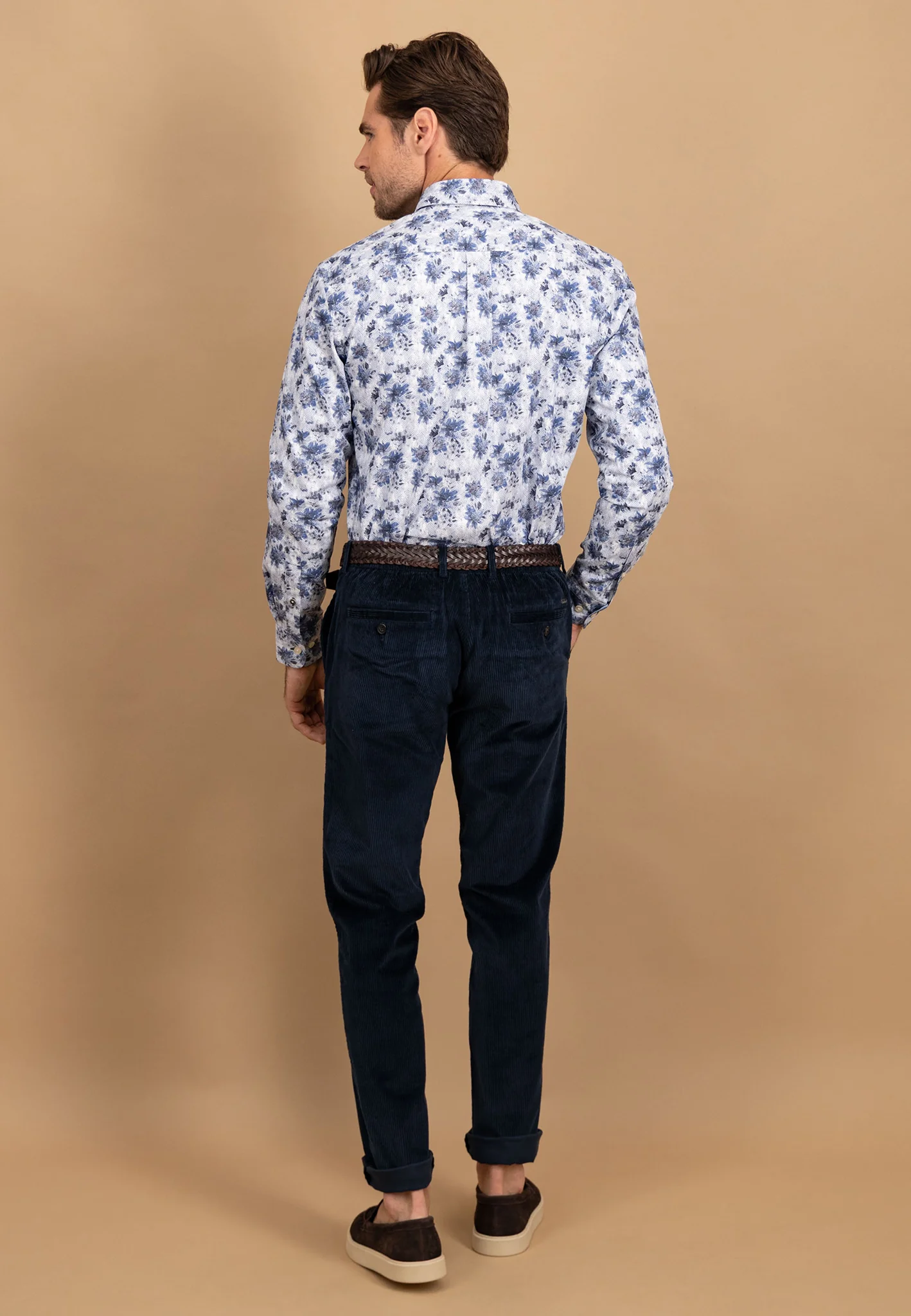 Hemd aus Baumwolle mit floralem Allover-Print und Button-Down-Kragen - Image 3