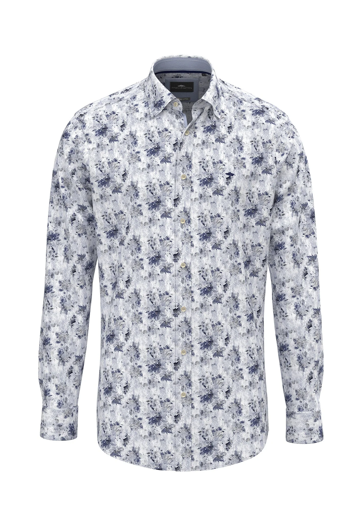 Hemd aus Baumwolle mit floralem Allover-Print und Button-Down-Kragen - Image 5