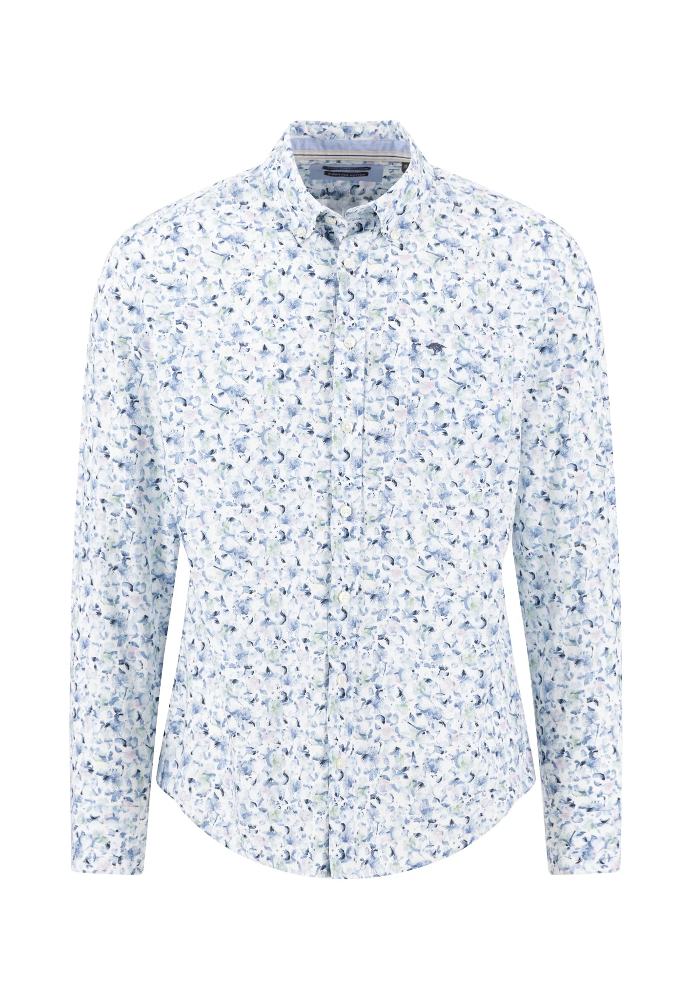 Hemd aus Baumwolle mit floralem Allover-Print und Button-Down-Kragen