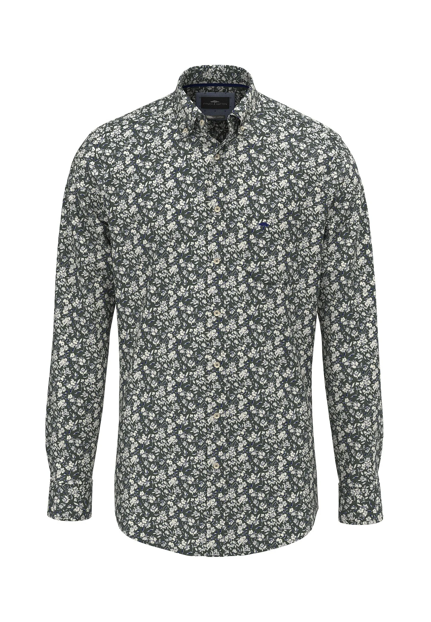 Hemd aus Baumwolle mit floralem Allover-Print und Button-Down-Kragen - Image 5