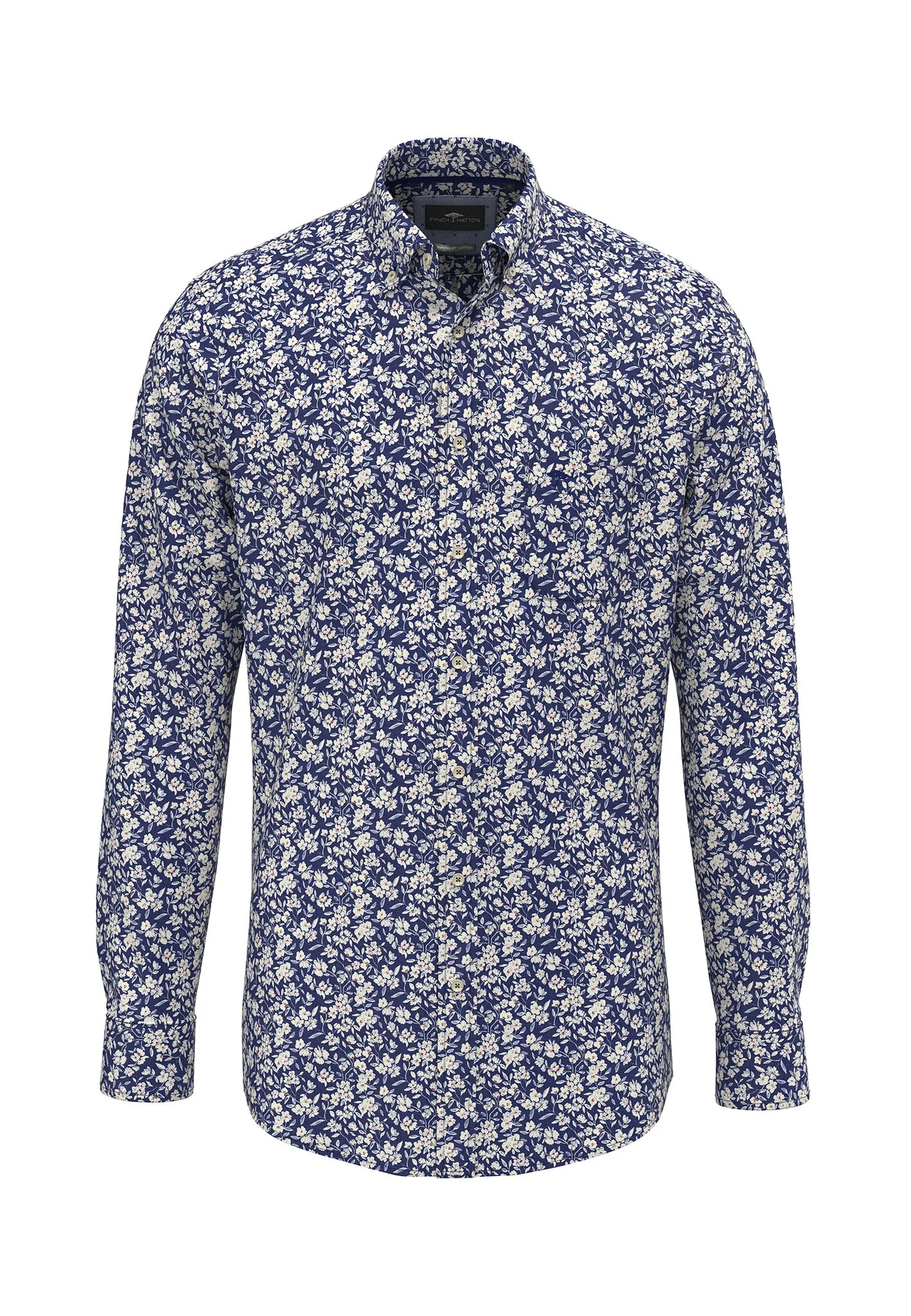Hemd aus Baumwolle mit floralem Allover-Print und Button-Down-Kragen - Image 7