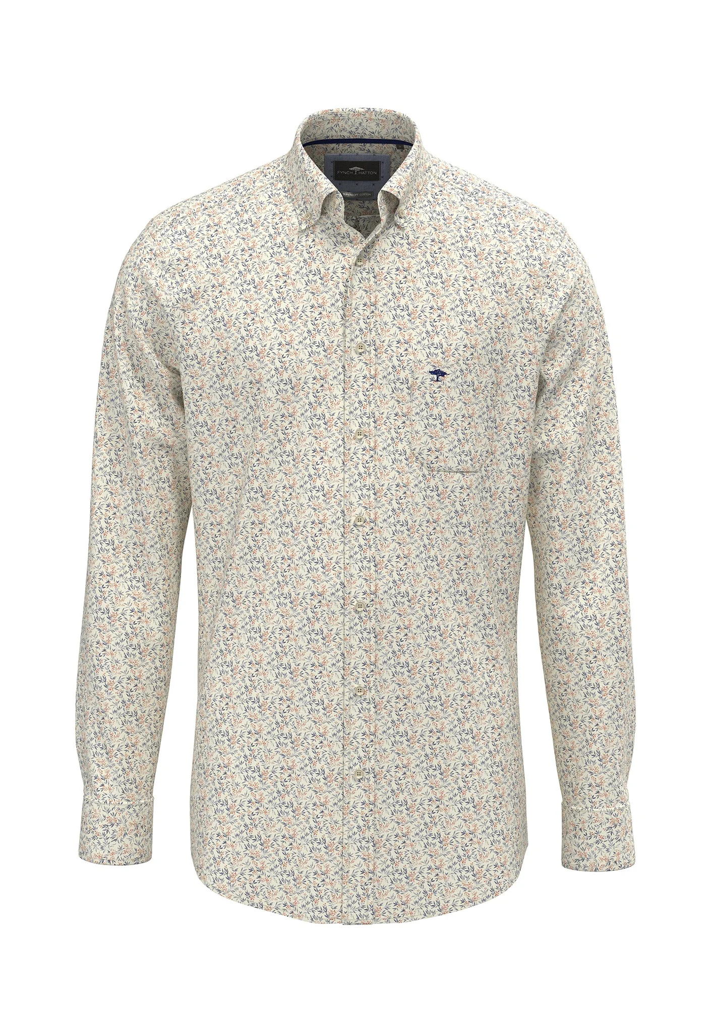Hemd aus Baumwolle mit floralem Allover-Print und Button-Down-Kragen - Image 10