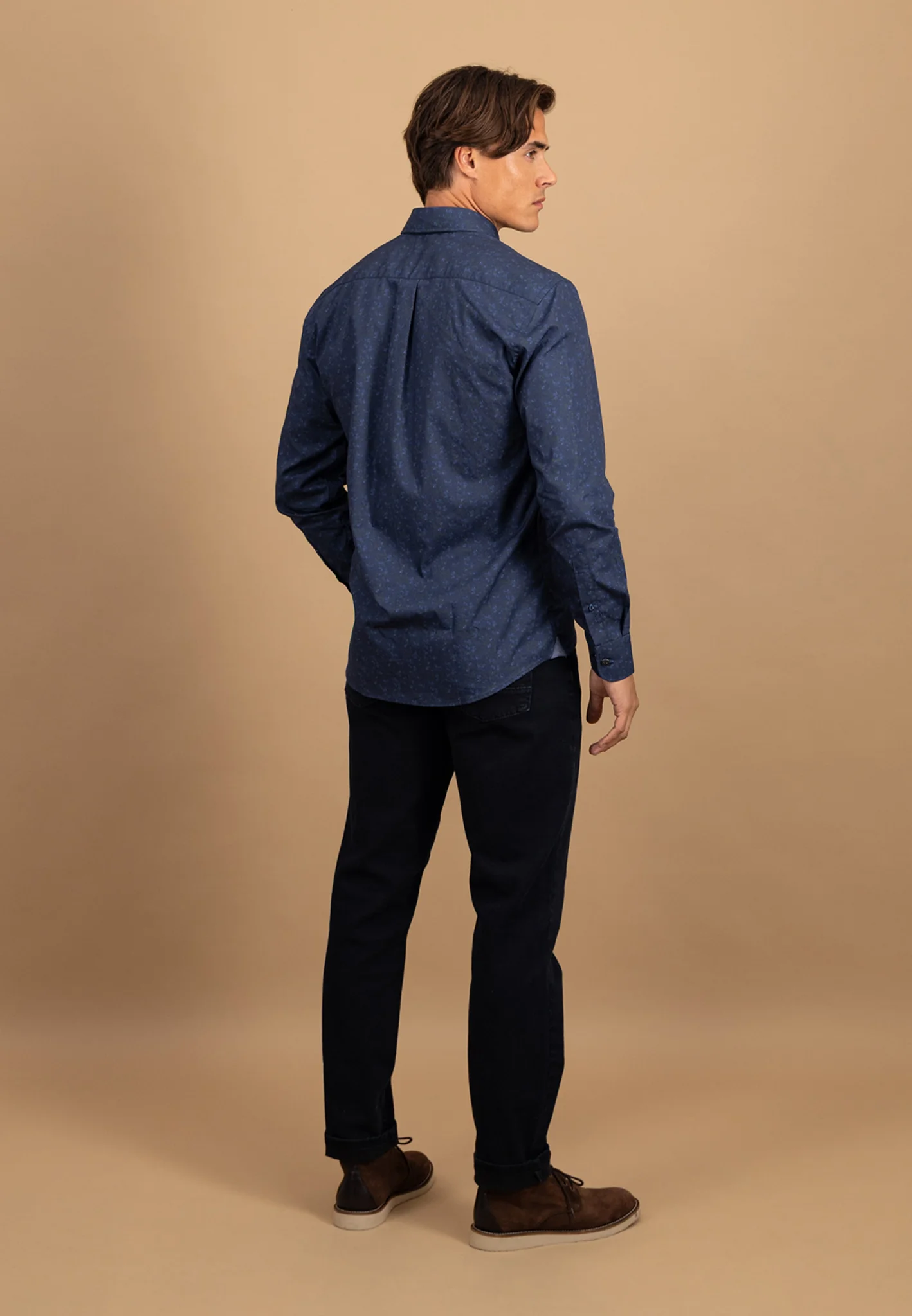 Hemd aus Baumwolle mit floralem Allover-Print und Button-Down-Kragen - Image 3