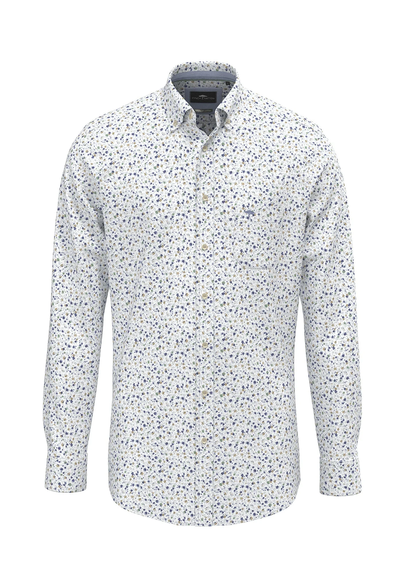 Hemd aus Baumwolle mit floralem Allover-Print und Button-Down-Kragen - Image 11