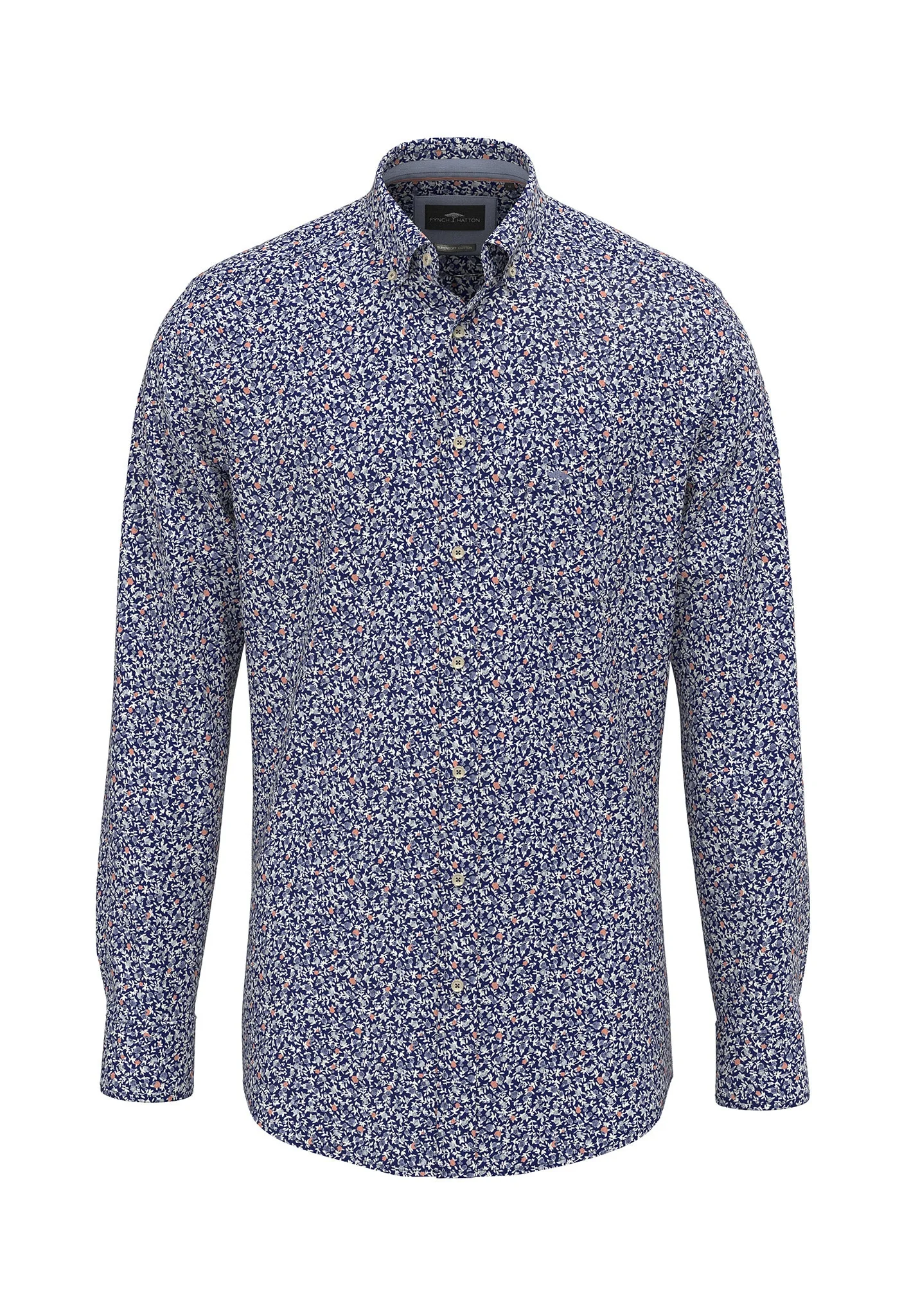 Hemd aus Baumwolle mit floralem Allover-Print und Button-Down-Kragen - Image 13