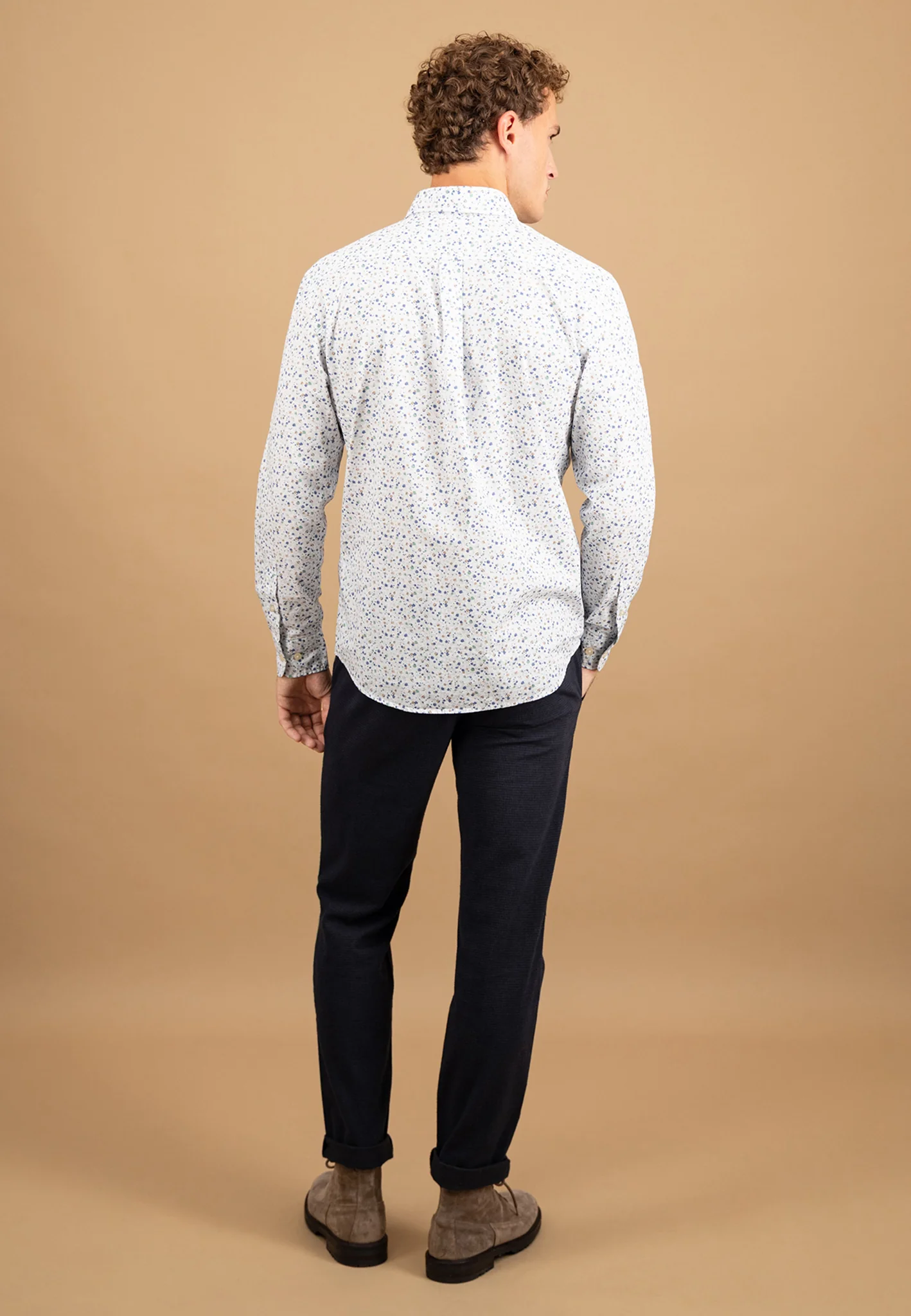 Hemd aus Baumwolle mit floralem Allover-Print und Button-Down-Kragen - Image 9