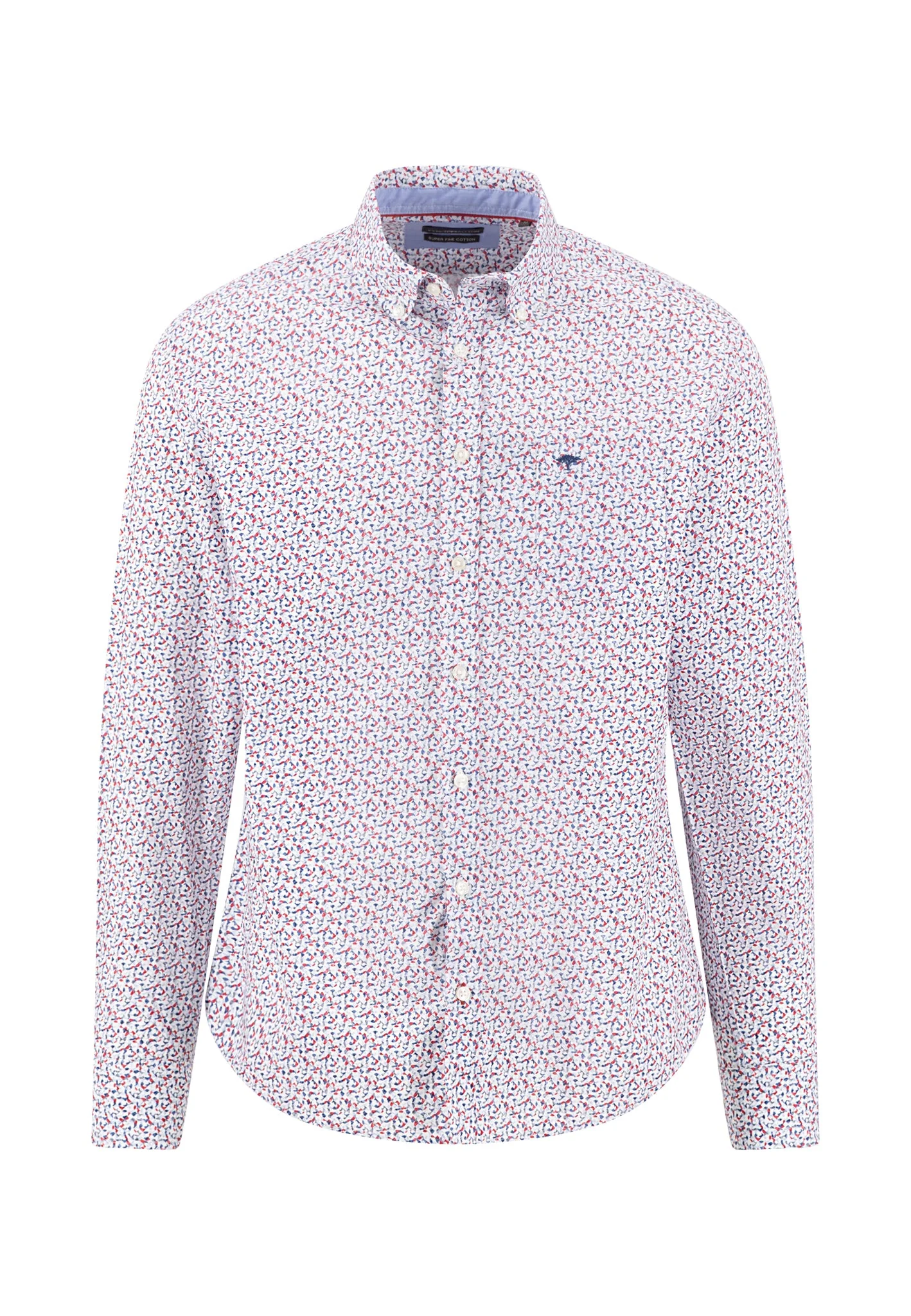 Hemd aus Baumwolle mit floralem Allover-Print und Button-Down-Kragen
