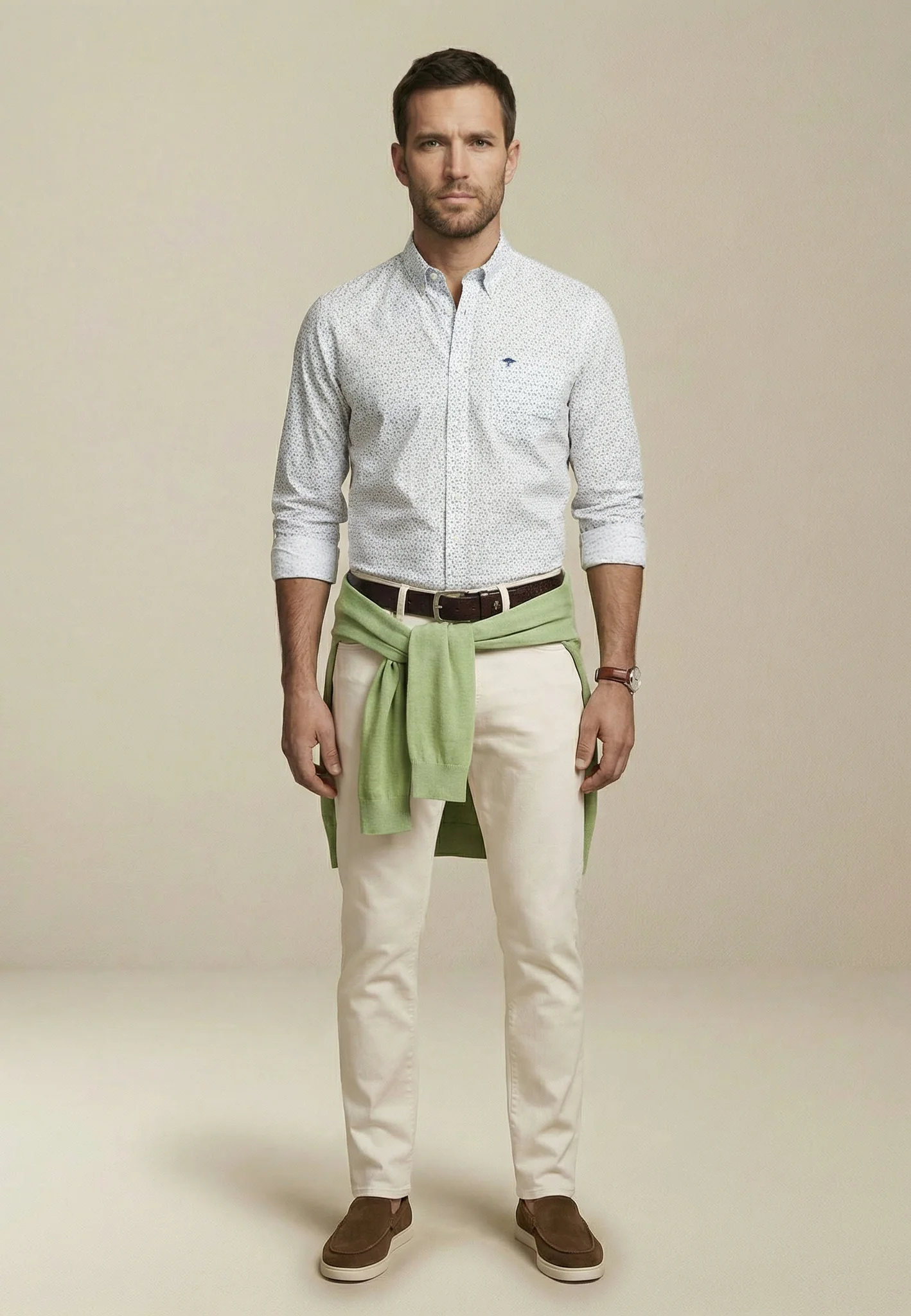 Hemd aus Baumwolle mit floralem Allover-Print und Button-Down-Kragen - Image 4