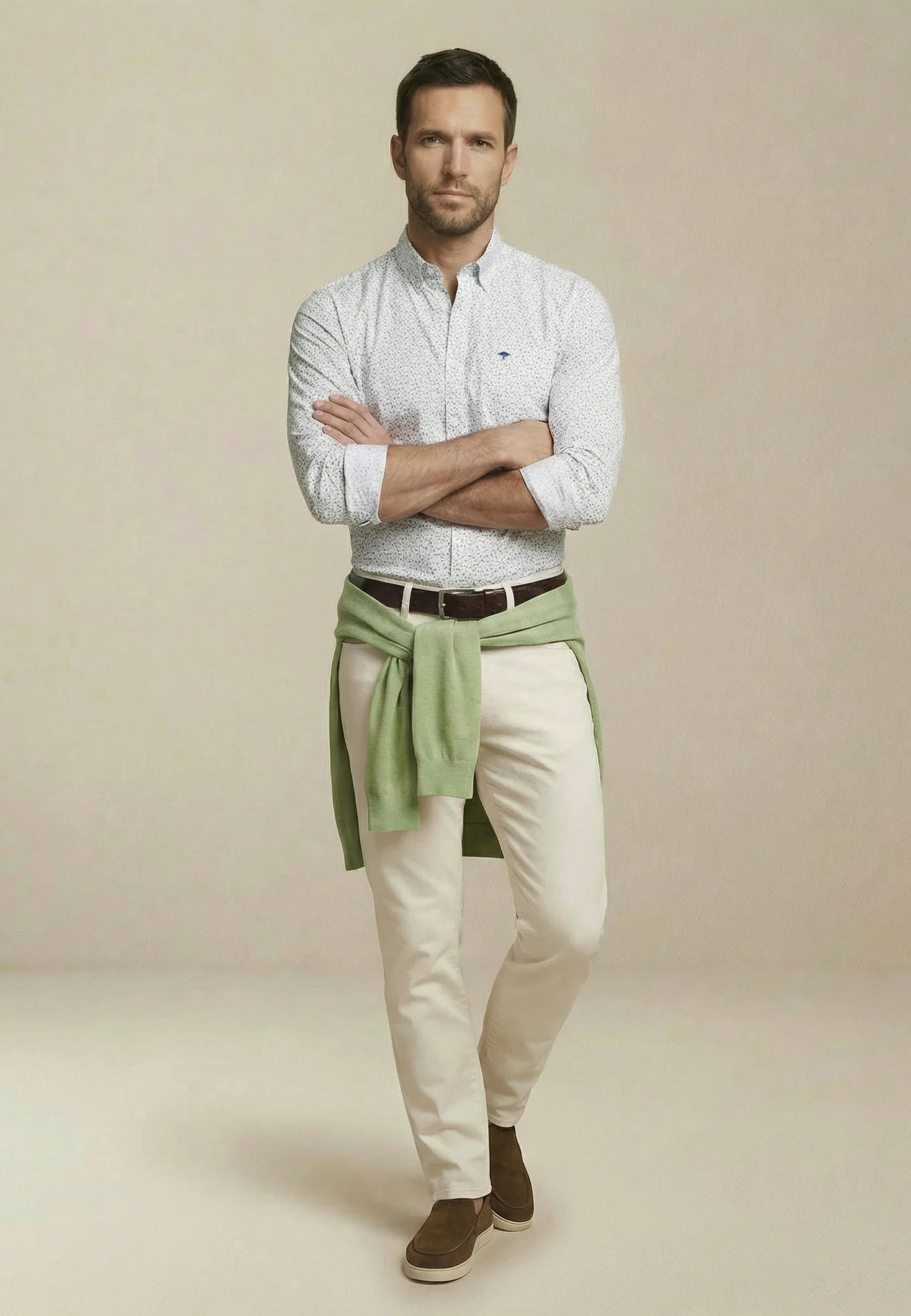 Hemd aus Baumwolle mit floralem Allover-Print und Button-Down-Kragen - Image 5