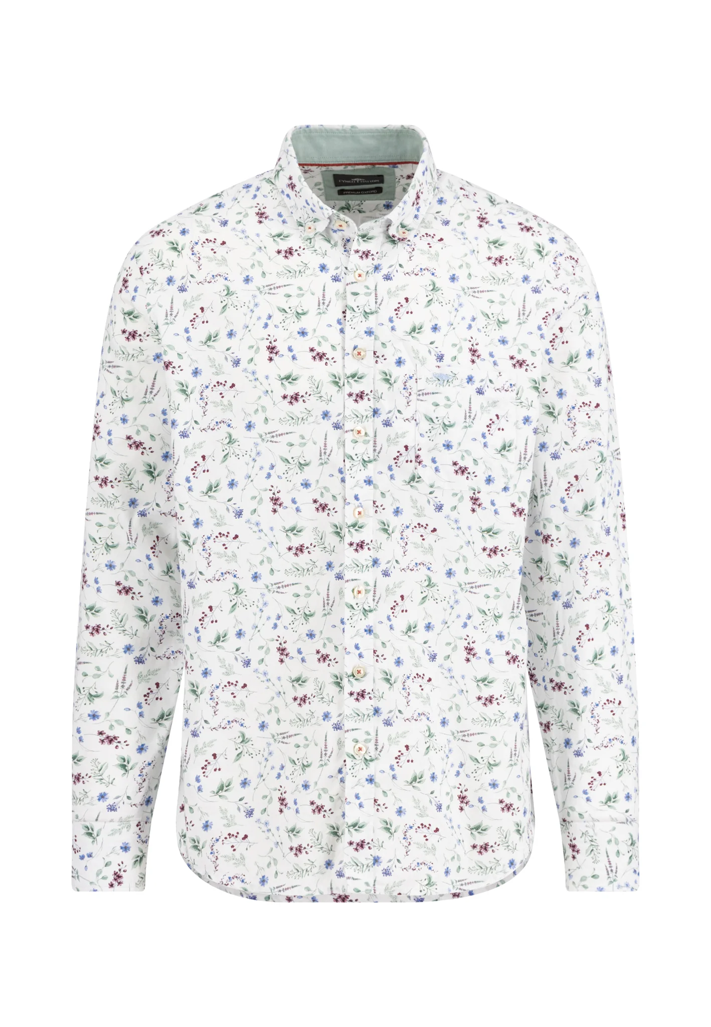Oxfordhemd aus Baumwolle mit floralem Print und Button-Down-Kragen - Image 5