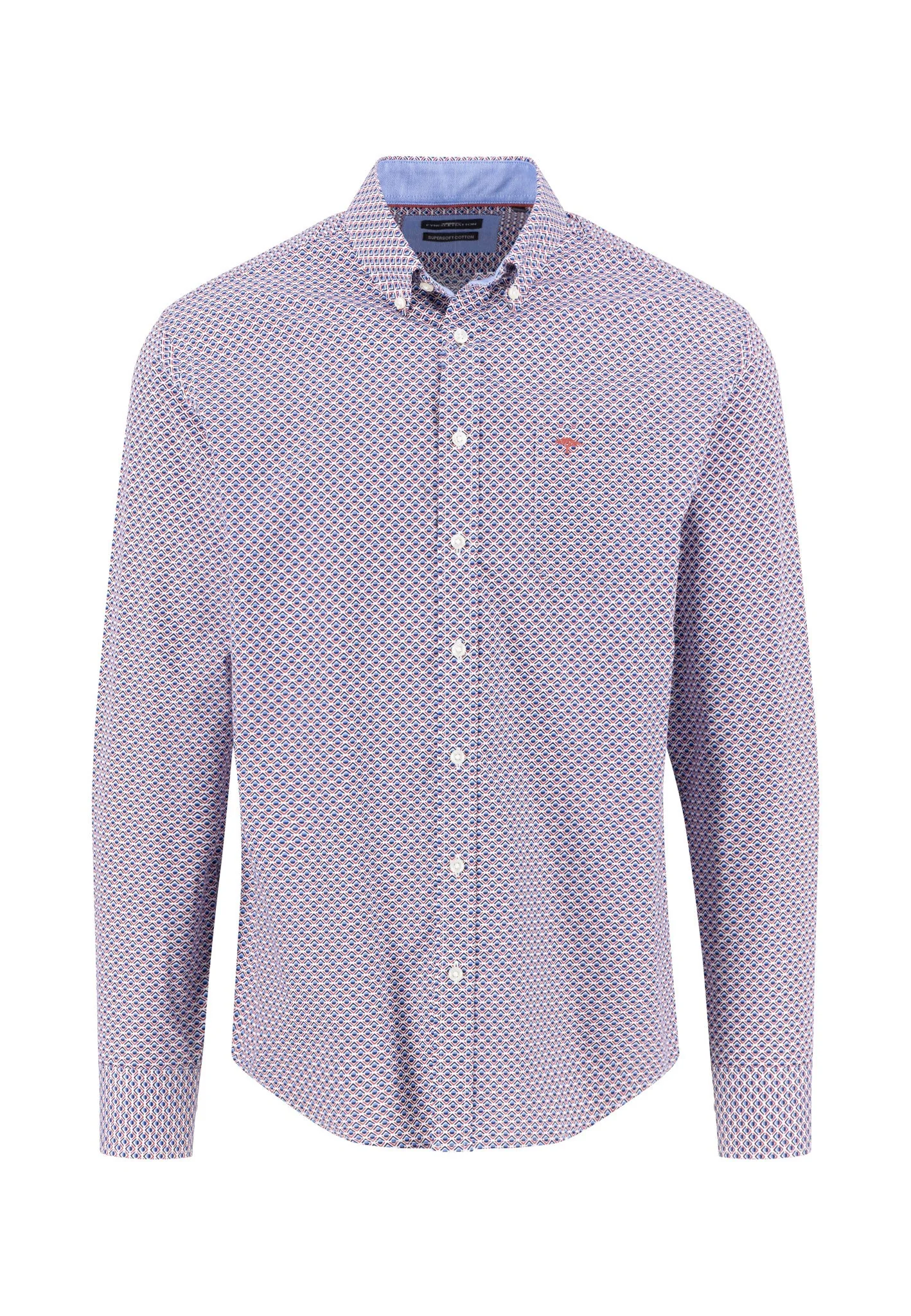 Hemd aus Baumwolle mit grafischem Allover-Print und Button-Down-Kragen - Image 5