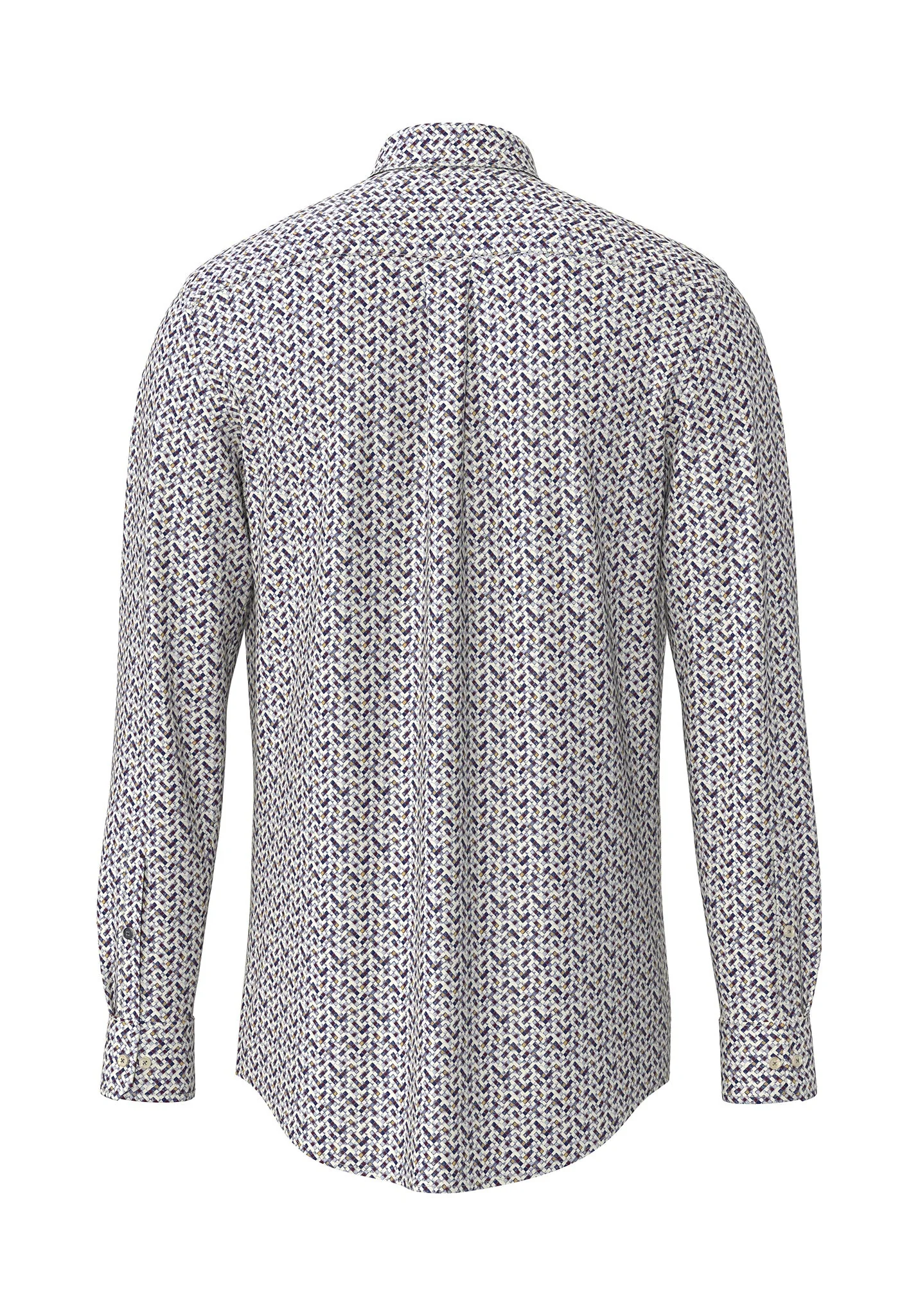 Hemd aus Baumwolle mit grafischem Allover-Print und Button-Down-Kragen - Image 6