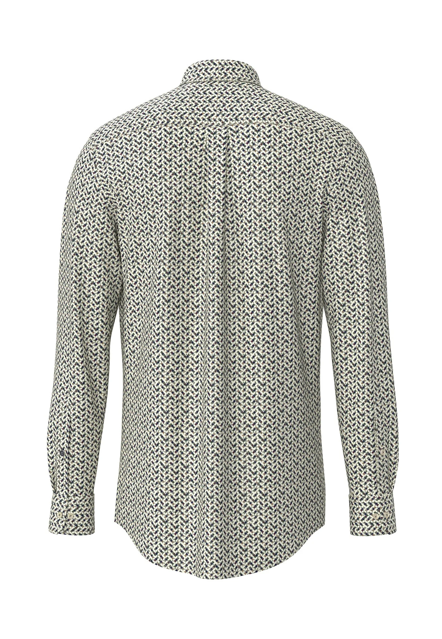 Hemd aus Baumwolle mit grafischem Allover-Print und Button-Down-Kragen - Image 8