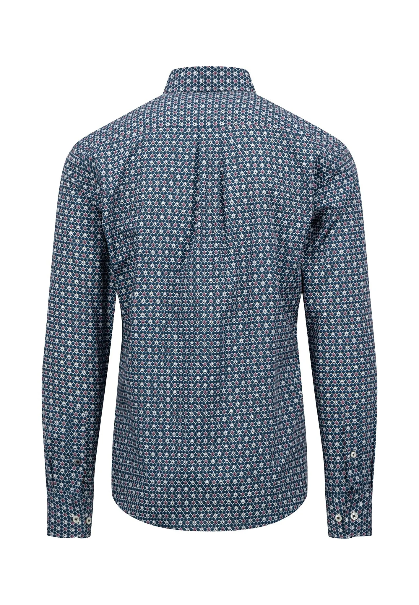 Hemd aus Baumwolle mit grafischem Allover-Print und Button-down-Kragen - Image 6