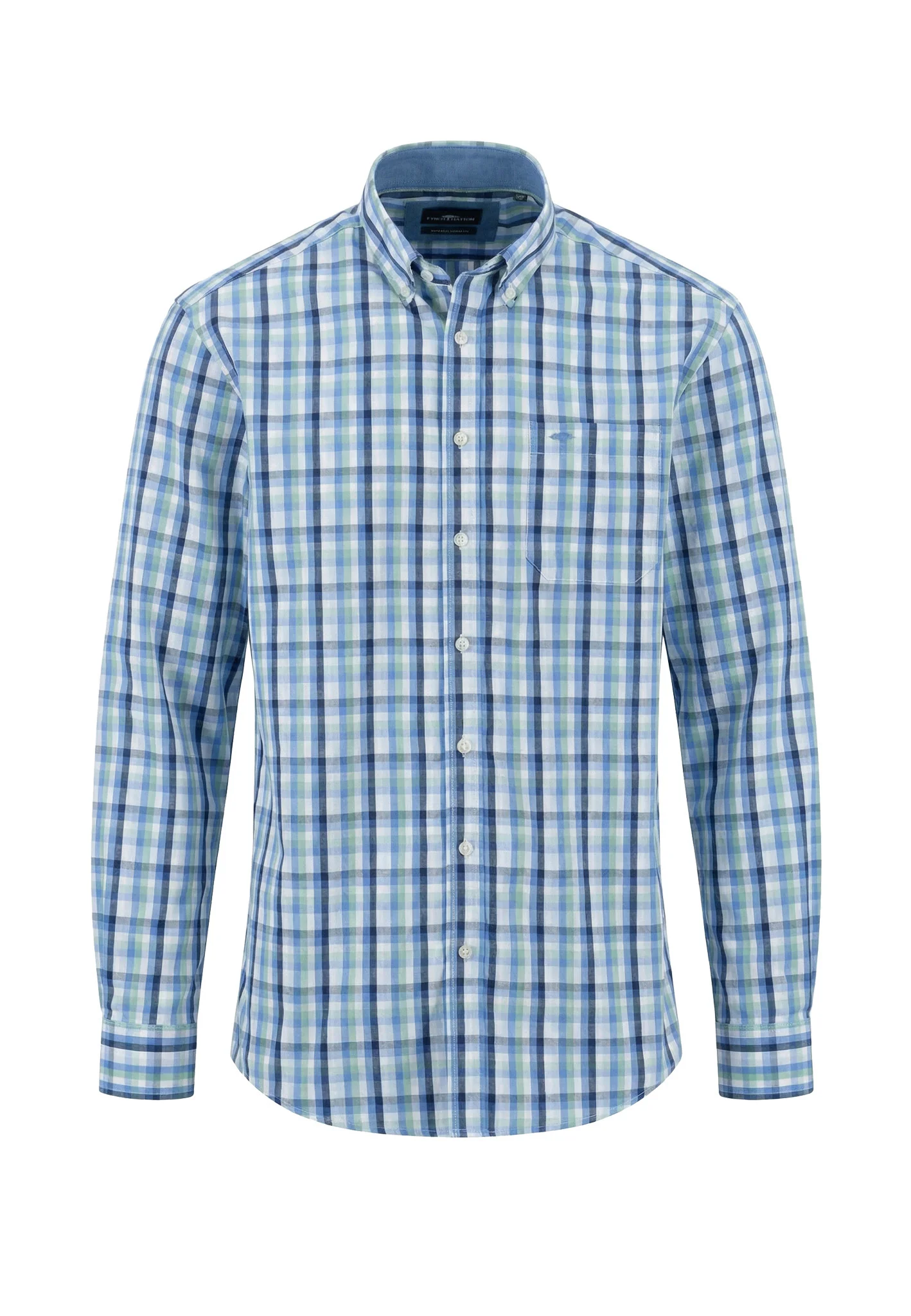 Hemd aus Baumwolle mit Karomuster und Button-Down-Kragen - Image 5