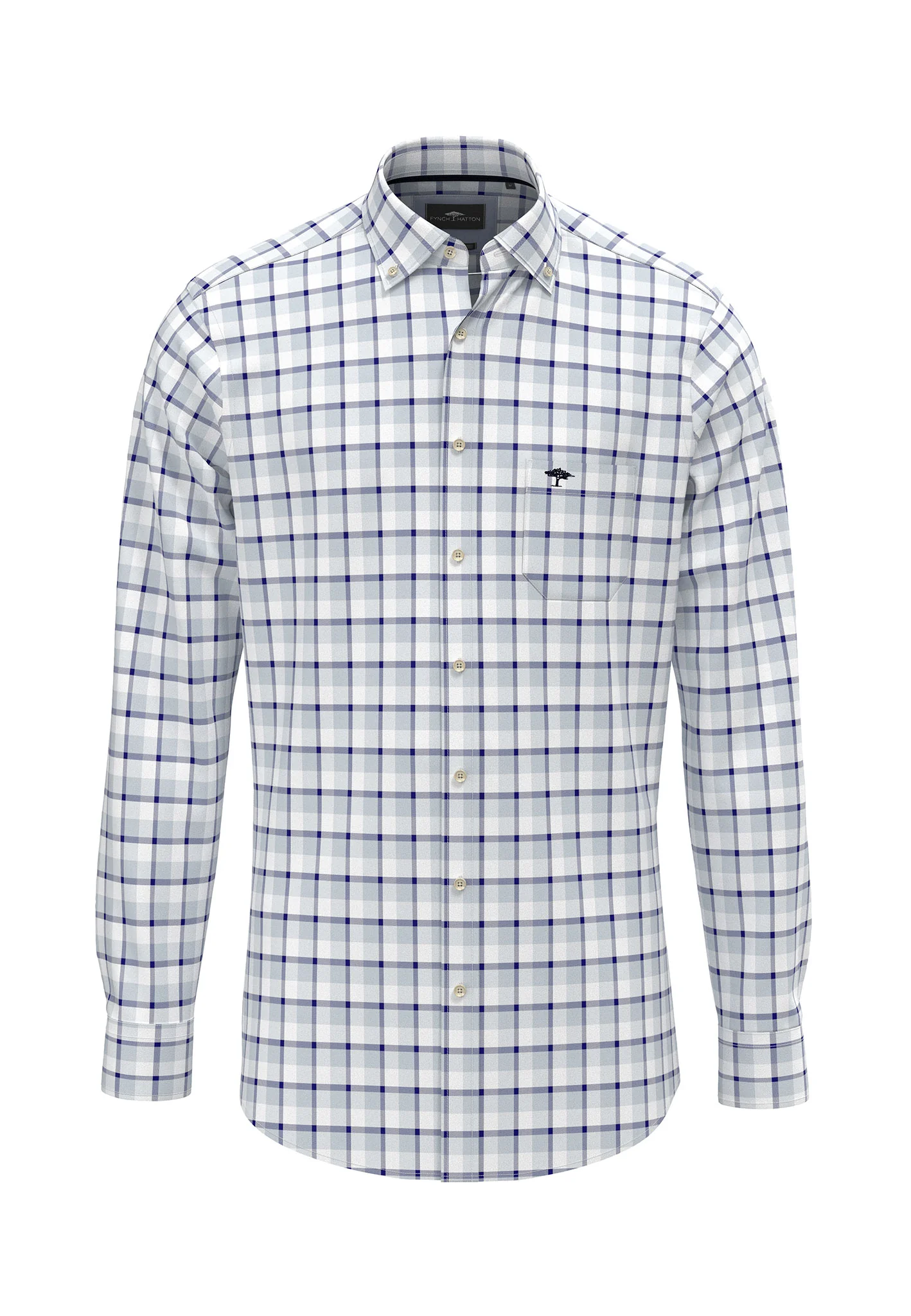 Hemd aus Baumwolle mit Karomuster und Button-Down-Kragen - Image 3