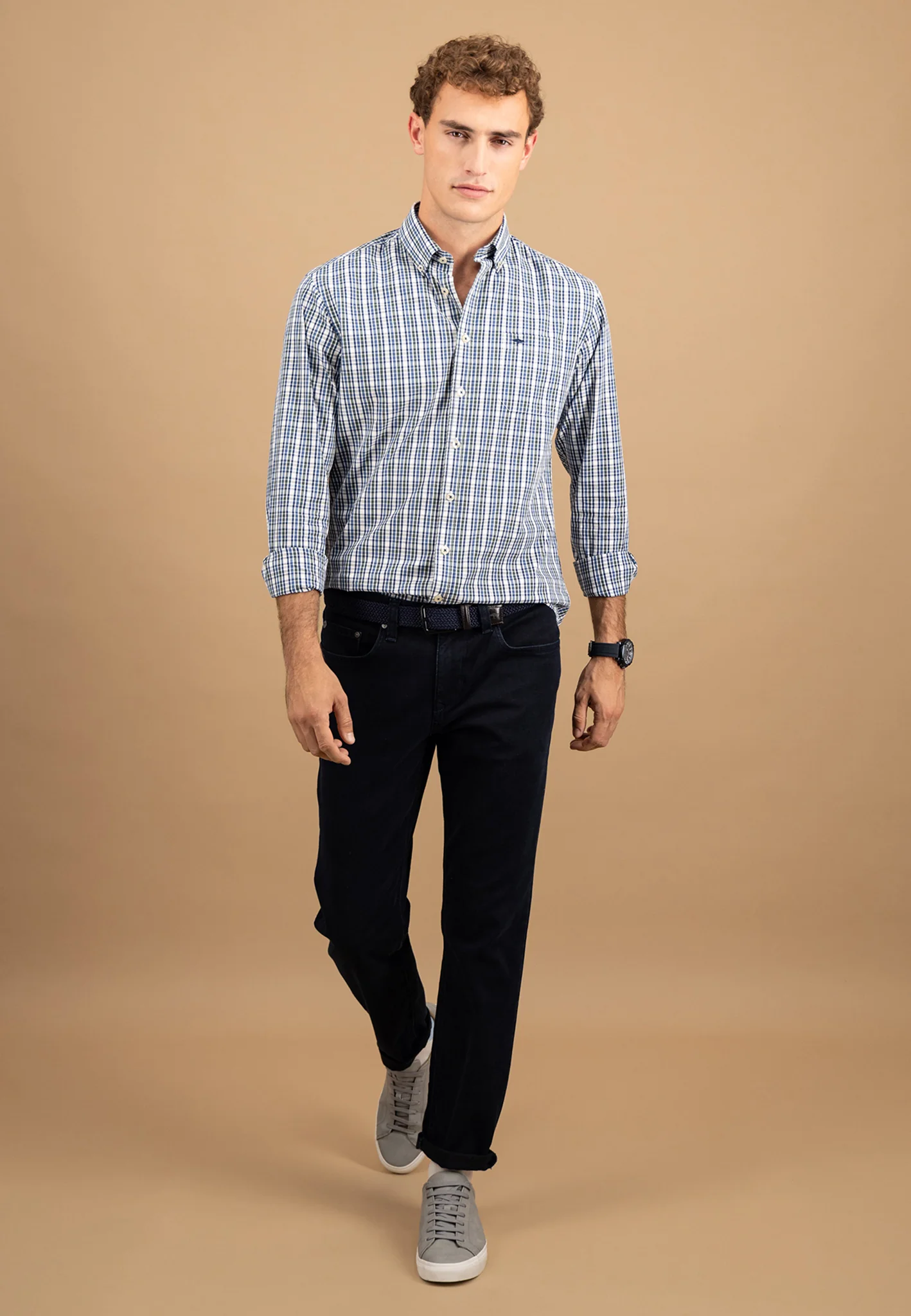 Hemd aus Baumwolle mit Karomuster und Button-Down-Kragen - Image 10