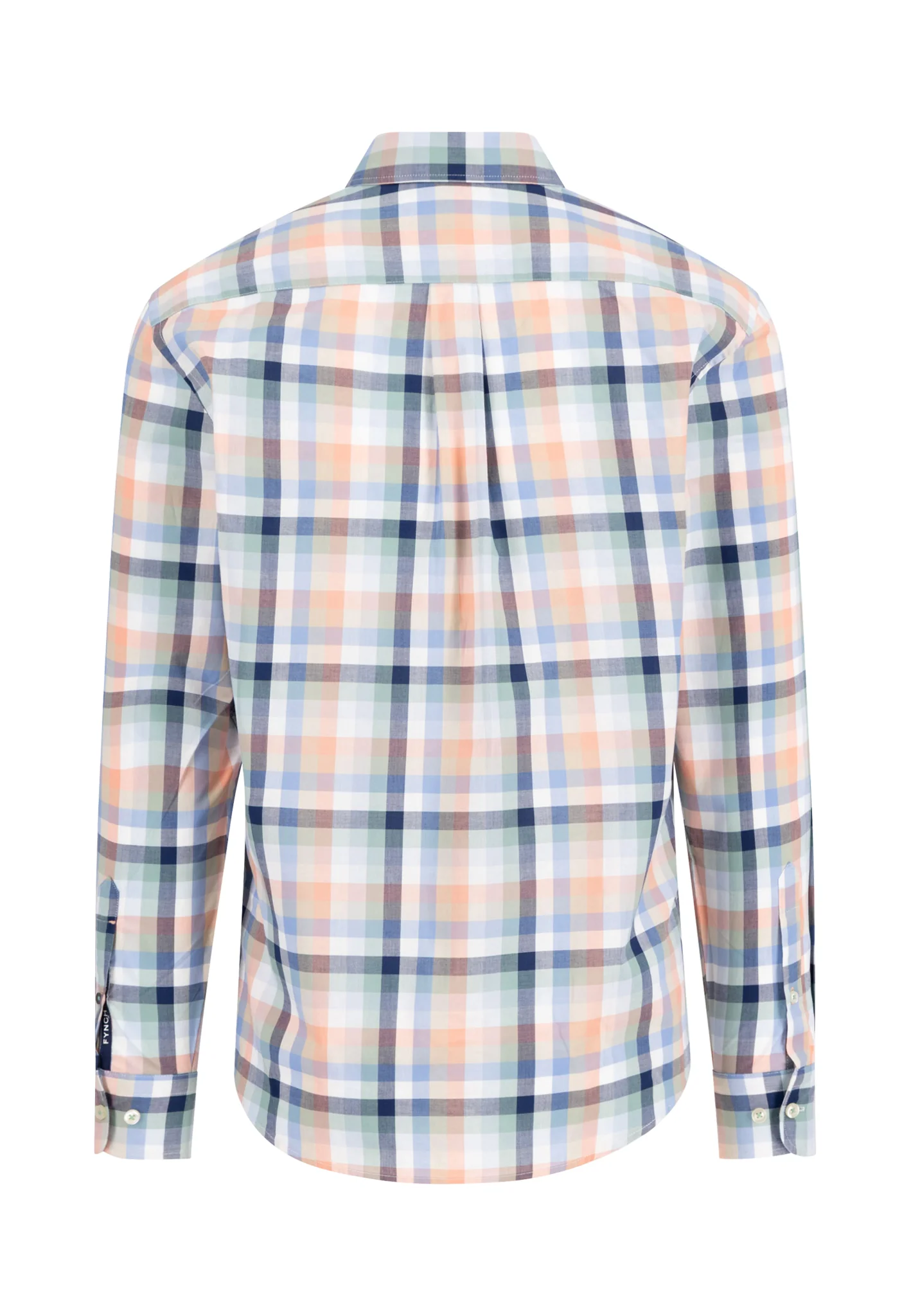 Hemd aus Baumwolle mit mehrfarbigem Karomuster und Button-Down-Kragen - Image 2
