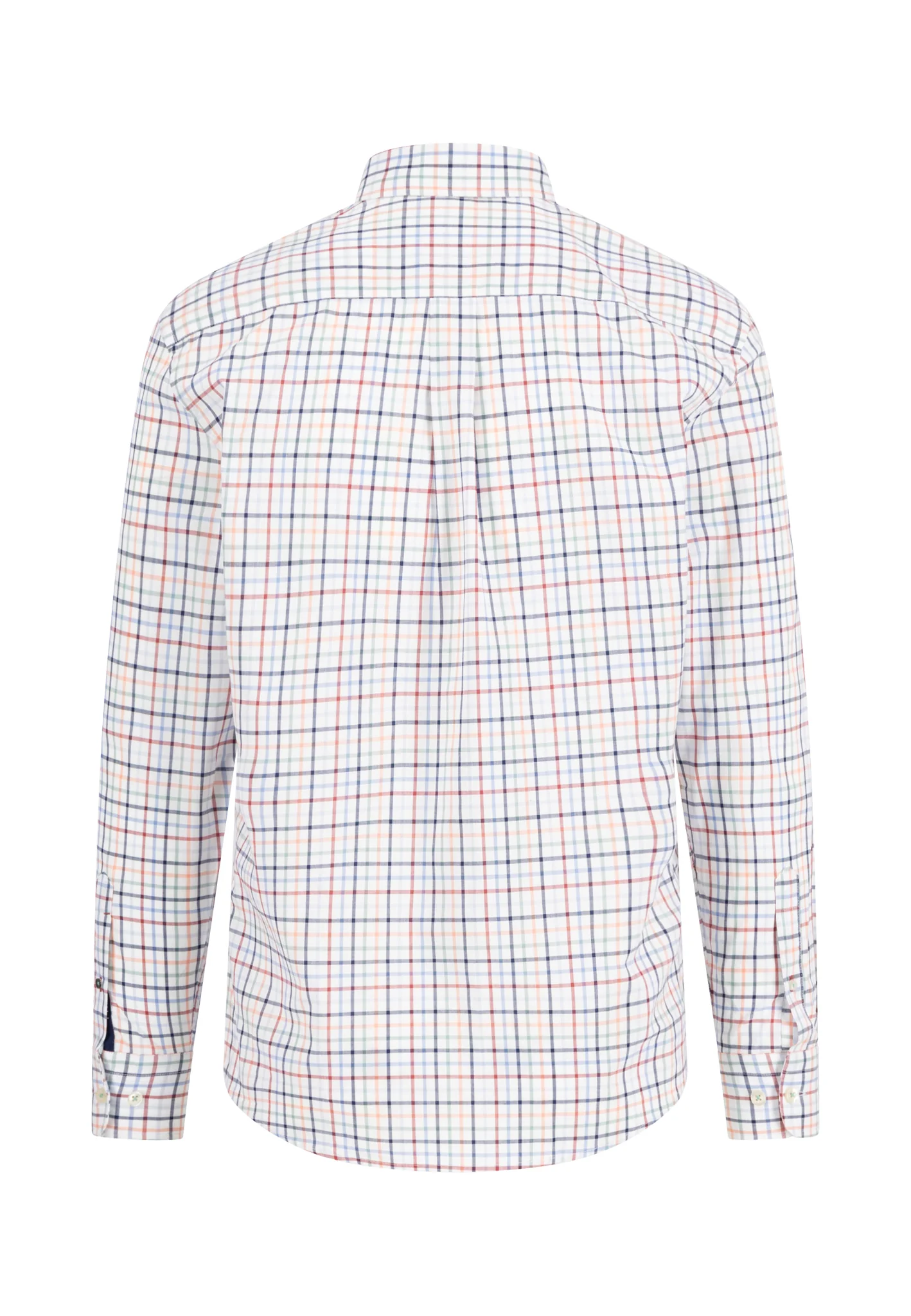 Hemd aus Baumwolle mit mehrfarbigem Karomuster und Button-Down-Kragen - Image 4
