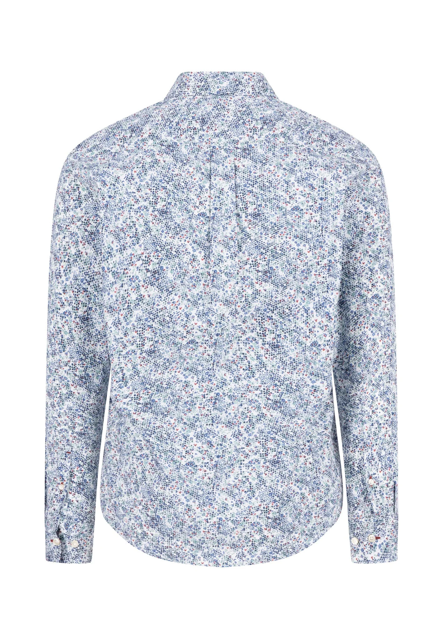 Hemd aus Baumwolle mit Micro-Blumenmuster und Kent-Kragen - Image 2