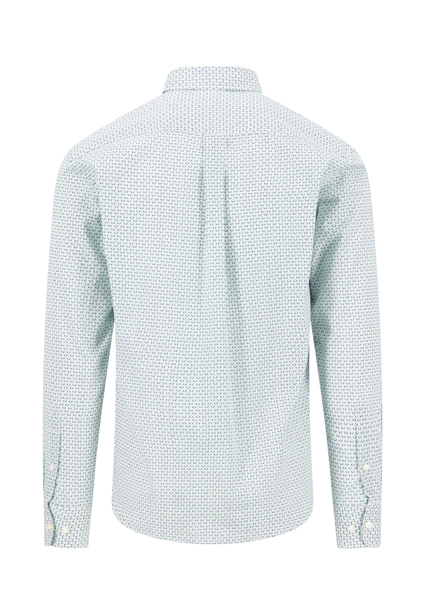 Hemd aus Baumwolle mit Musterung und Button-Down-Kragen - Image 12