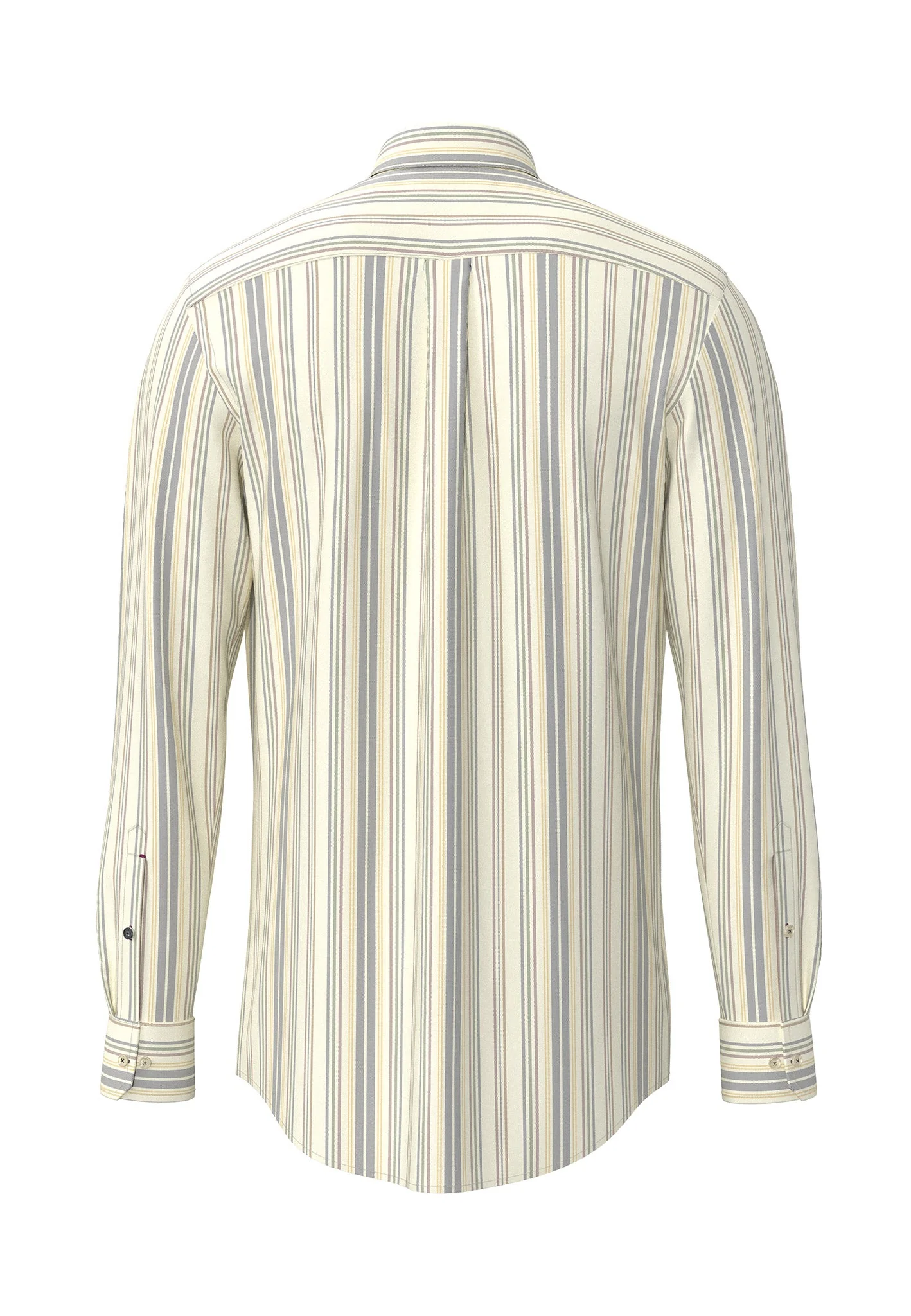 Oxfordhemd aus Baumwolle mit Streifenmuster und Button-Down-Kragen - Image 2