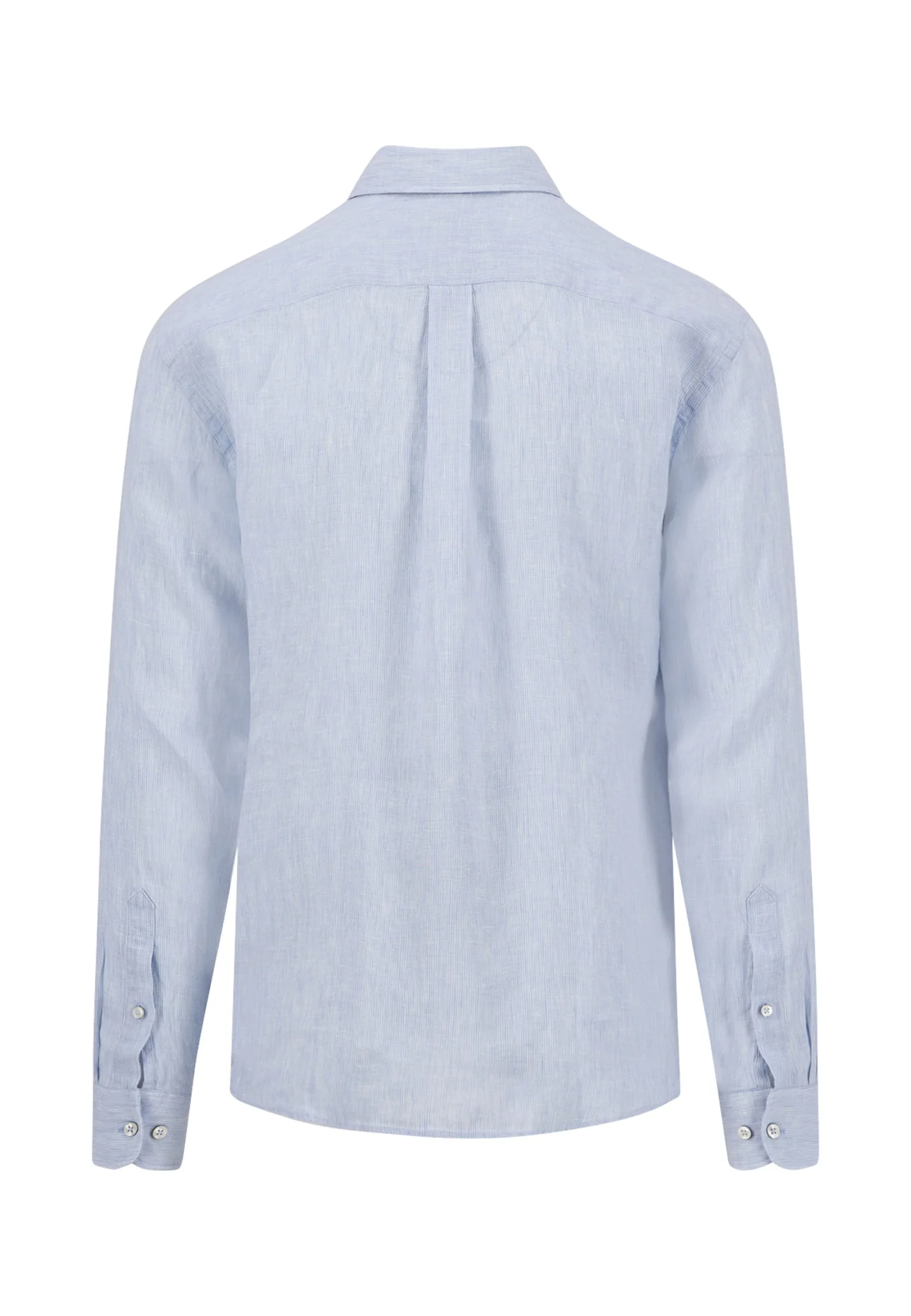 Hemd aus Leinen mit Brusttasche und Button-Down-Kragen - Image 2
