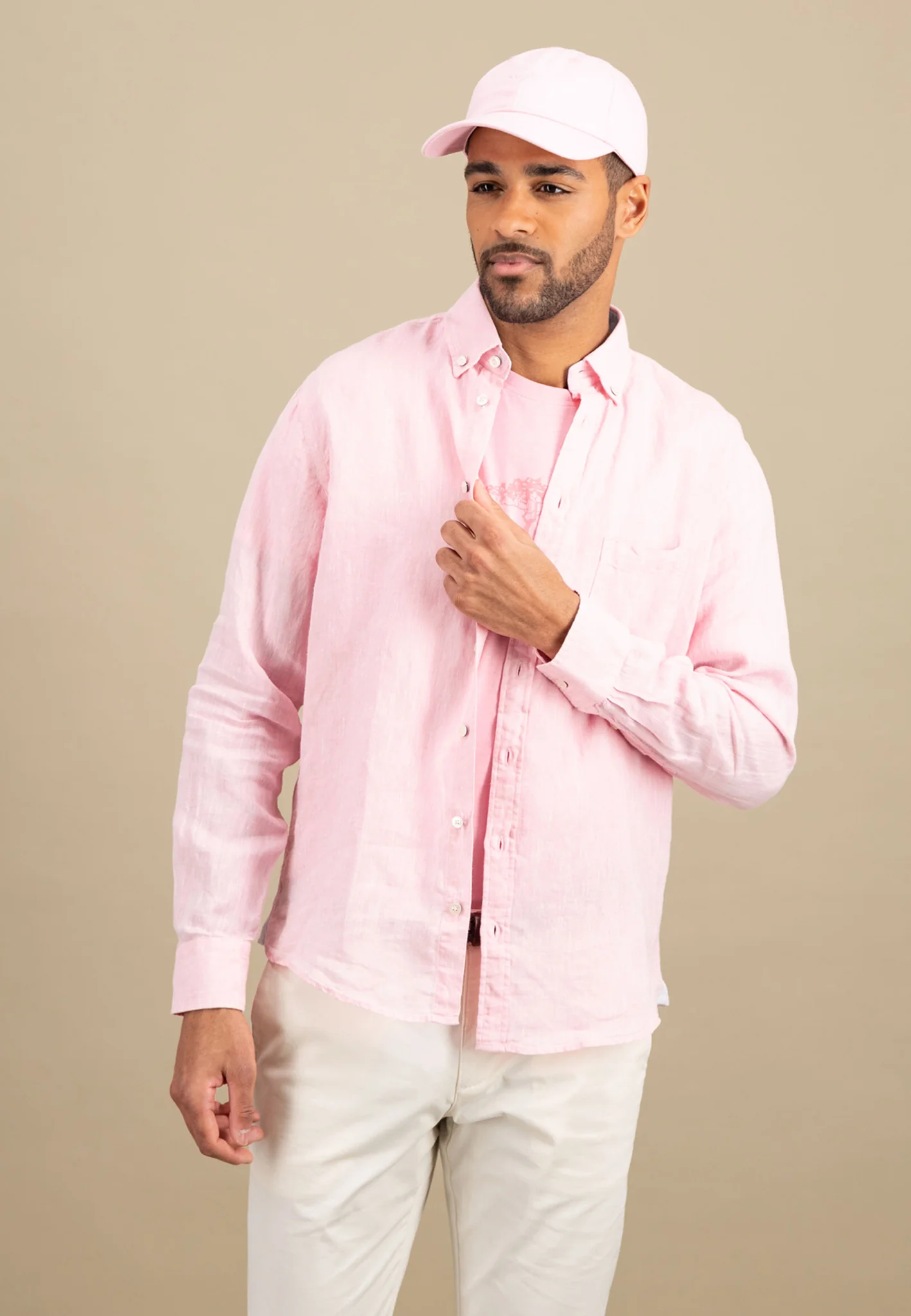Hemd aus Leinen mit Button-Down-Kragen - Image 19