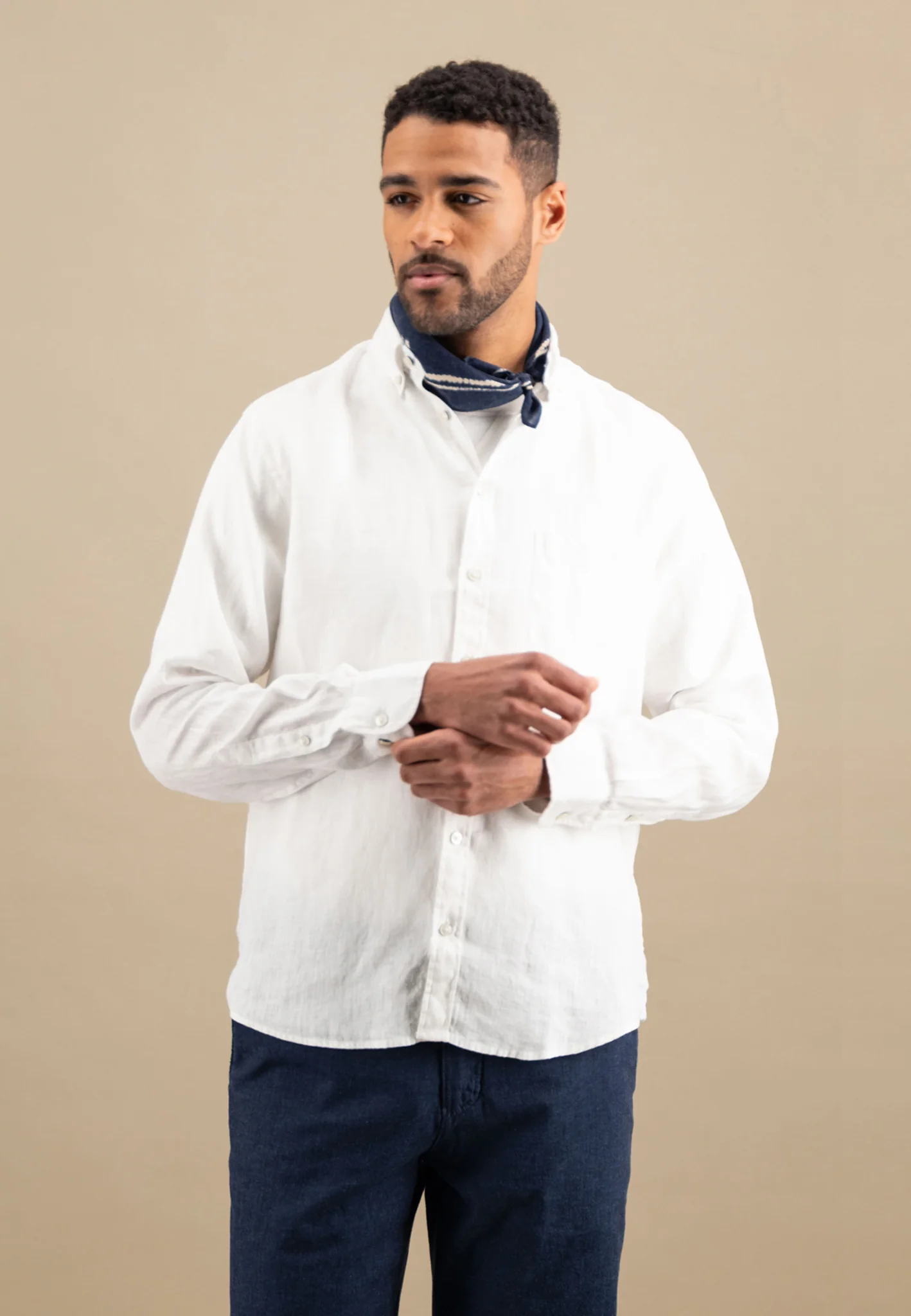 Hemd aus Leinen mit Button-Down-Kragen - Image 7