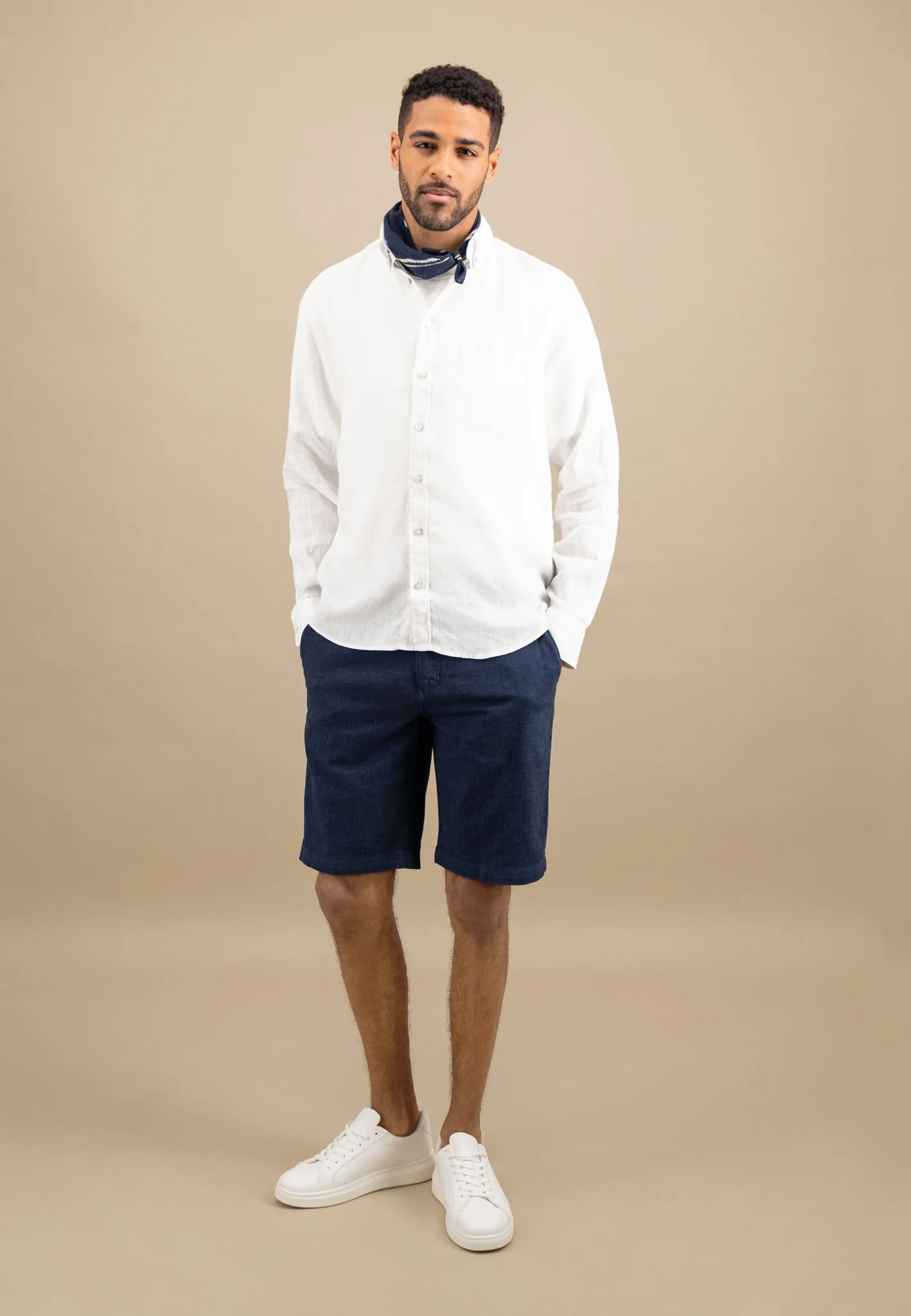 Hemd aus Leinen mit Button-Down-Kragen - Image 8