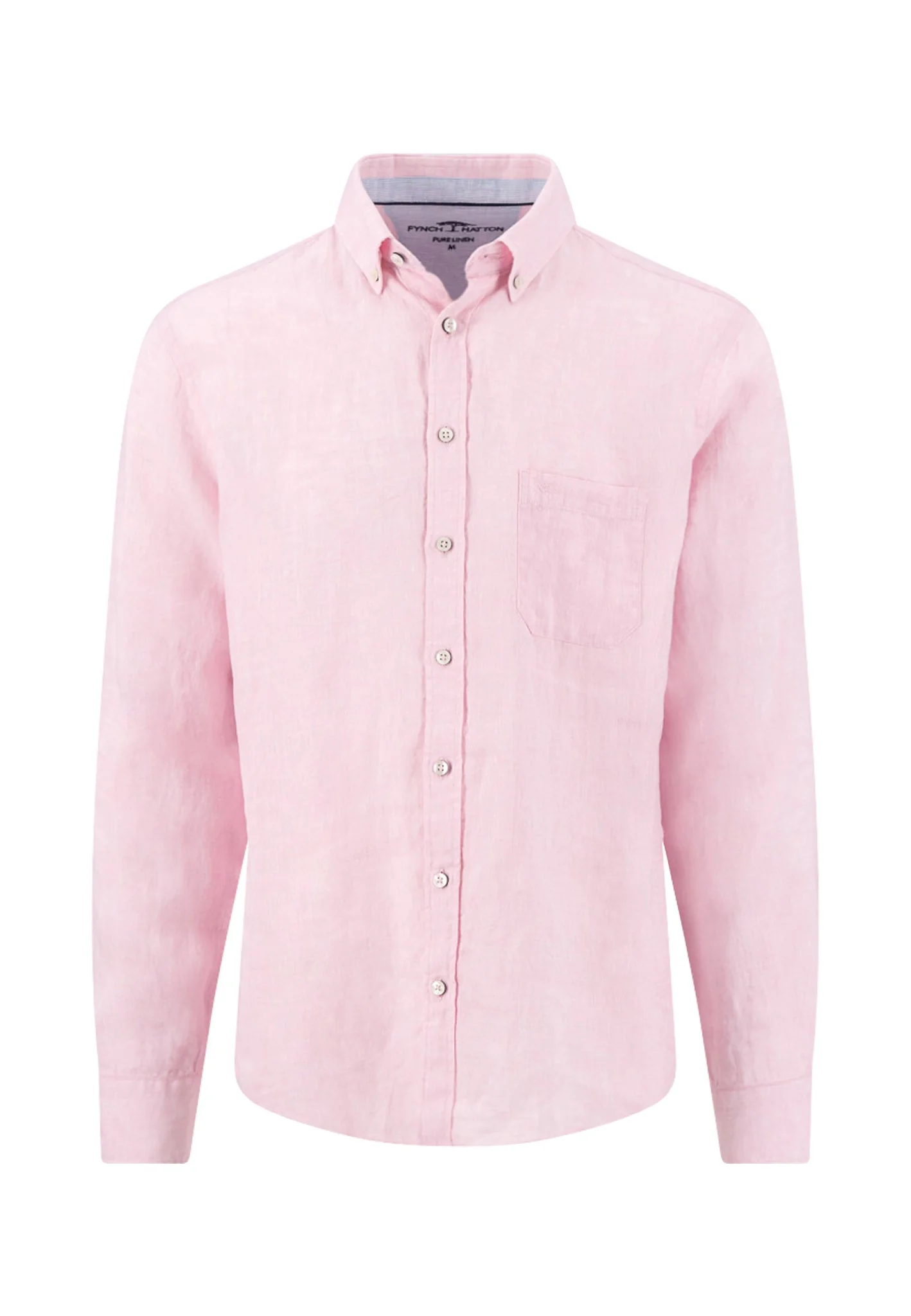 Hemd aus Leinen mit Button-Down-Kragen und Brusttasche - Image 9