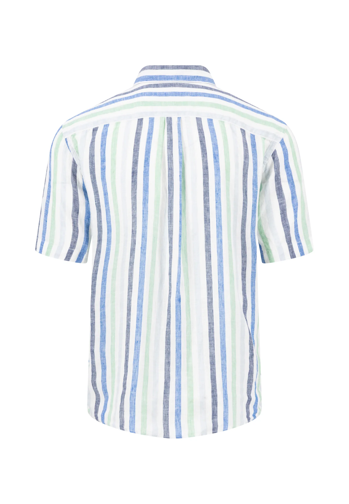 Hemd aus Leinen mit Button-Down-Kragen und Streifenmuster - Image 7