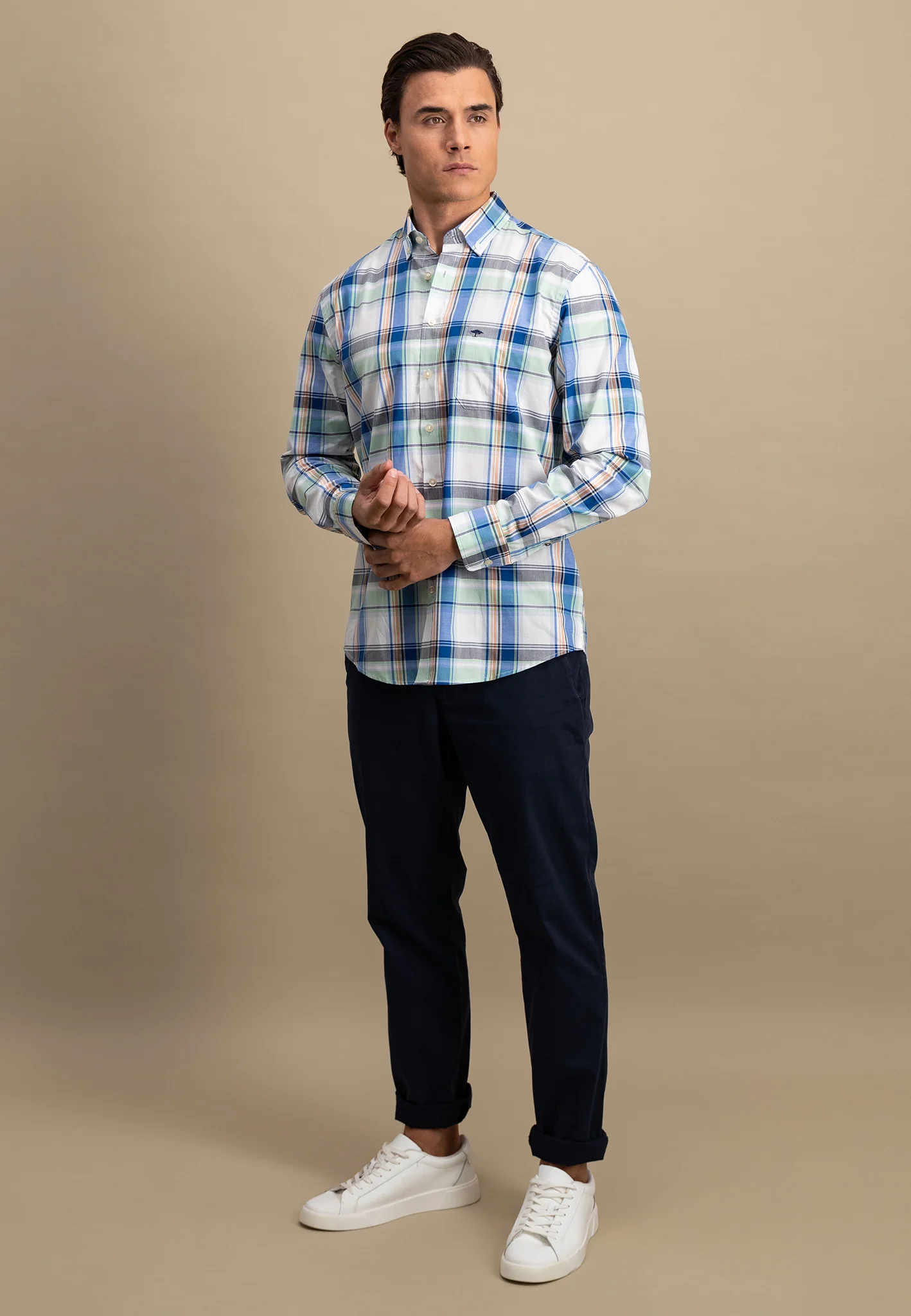 Hemd mit Karomuster und Button-Down-Kragen - Image 4