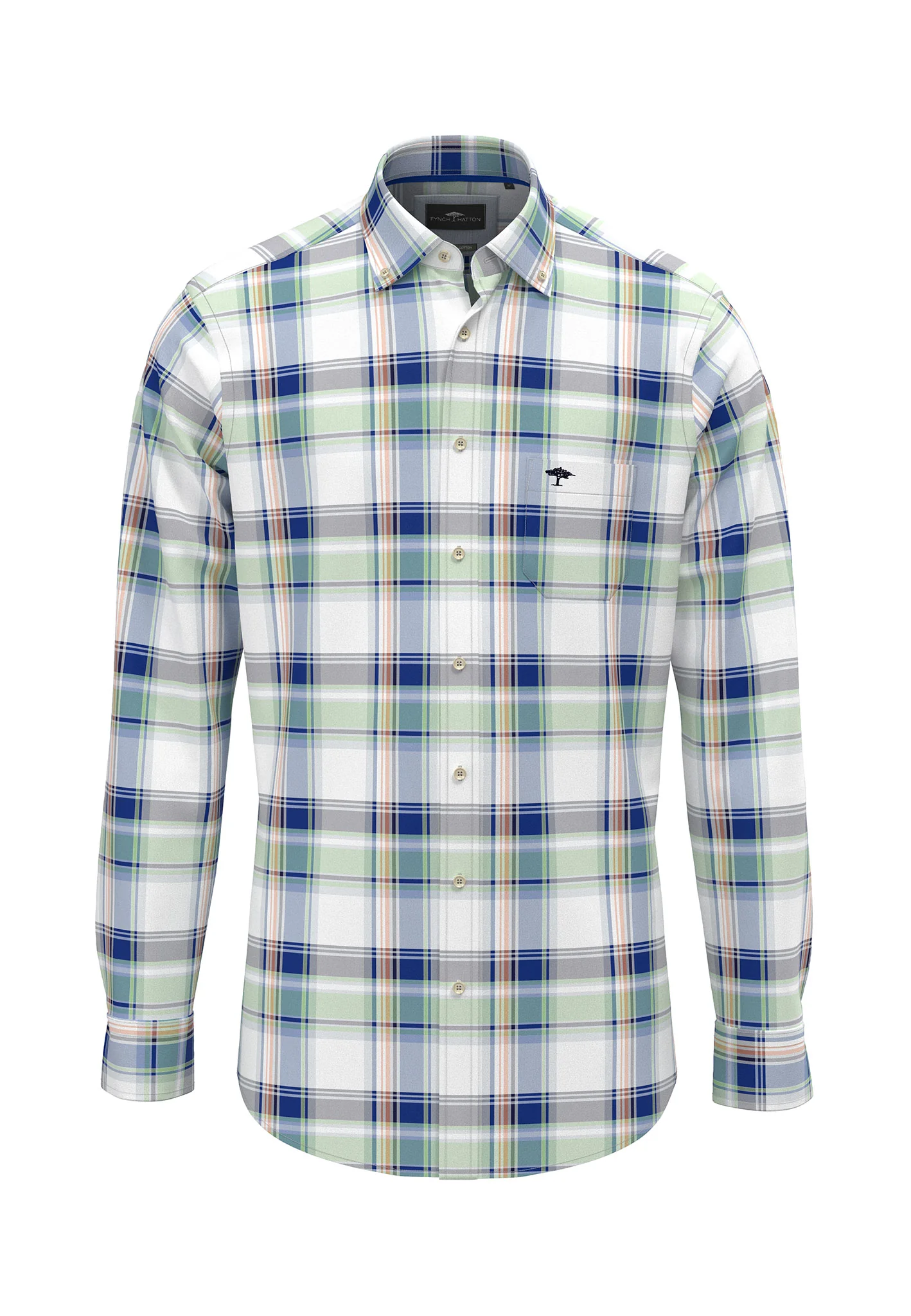 Hemd mit Karomuster und Button-Down-Kragen - Image 5