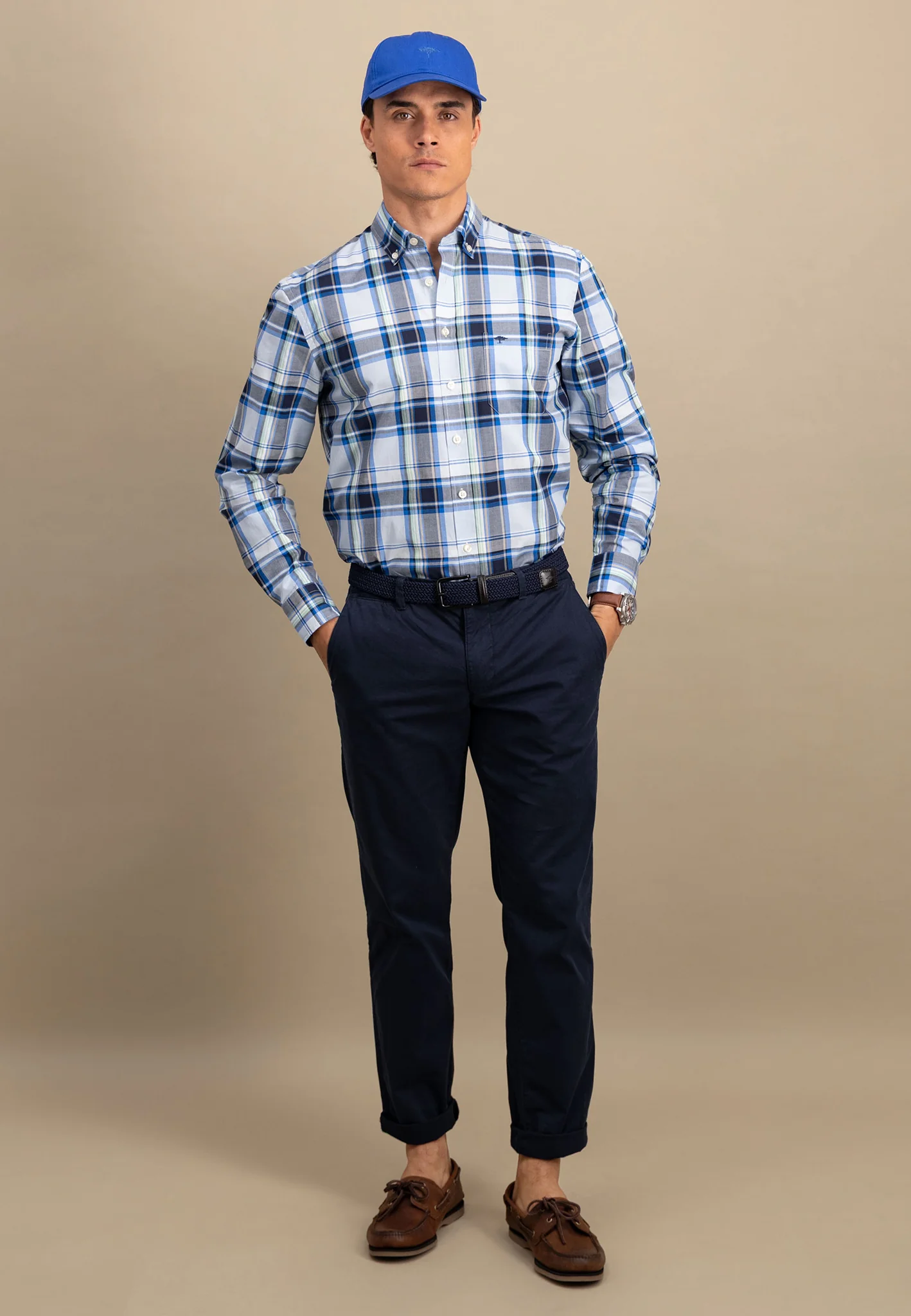 Hemd mit Karomuster und Button-Down-Kragen - Image 8