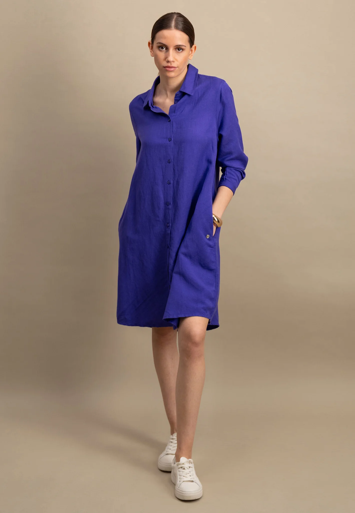 Hemdkleid aus Leinen-Viskose-Mix - Image 11