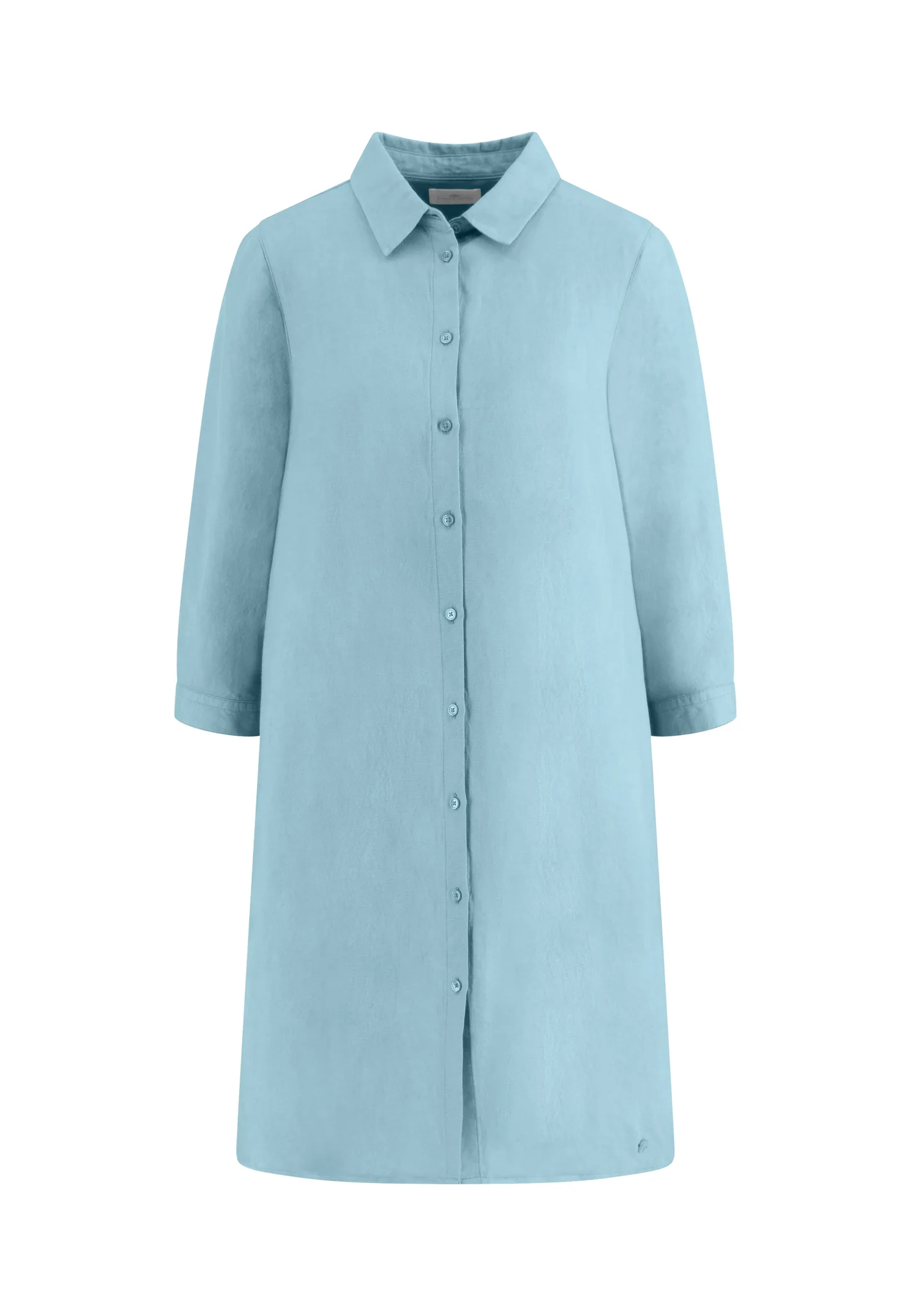 Hemdkleid aus Leinen-Viskose-Mix mit Kentkragen - Image 3
