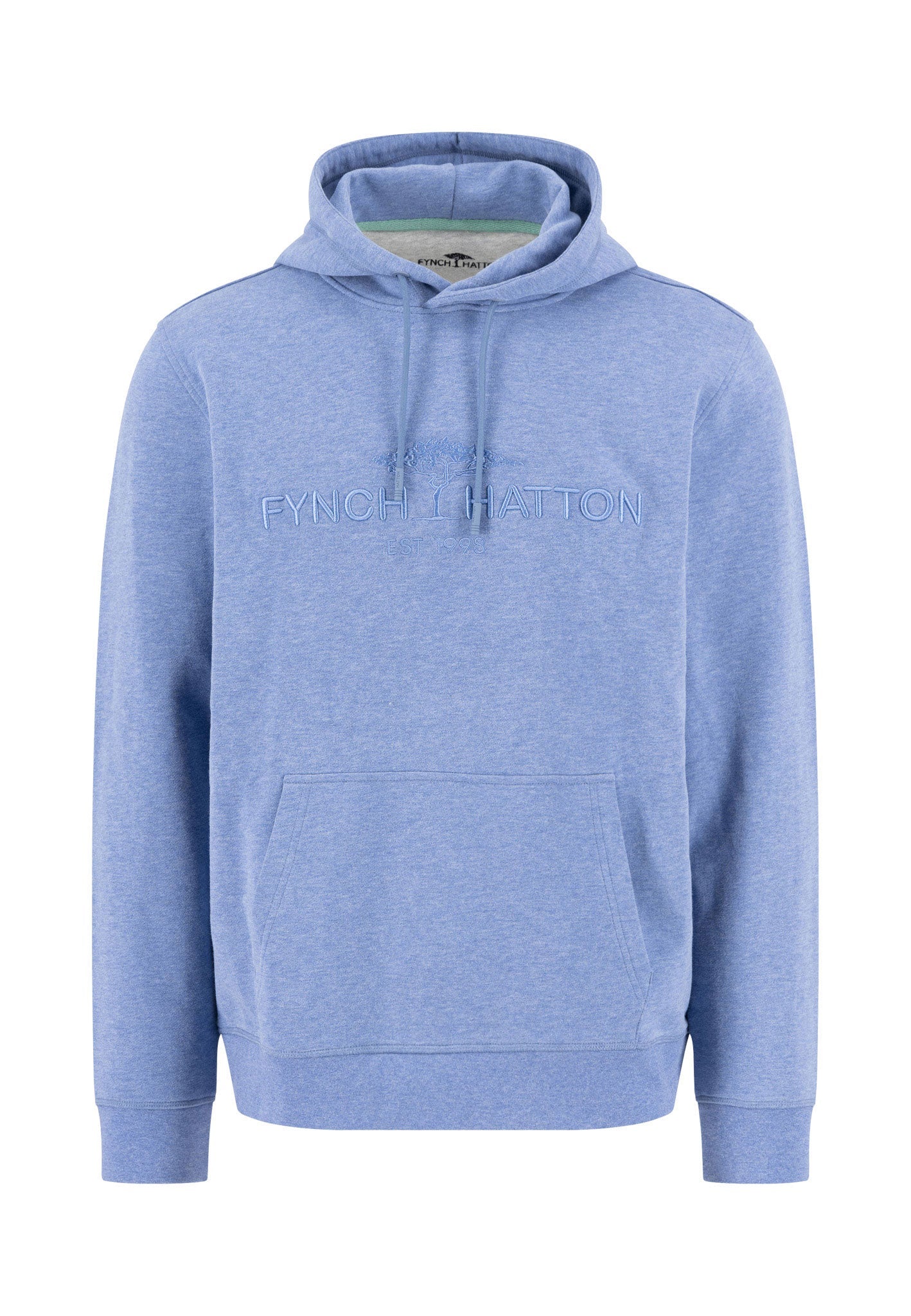 Hoodie aus Baumwolle mit Logo-Stickerei und Kängurutasche - Image 11