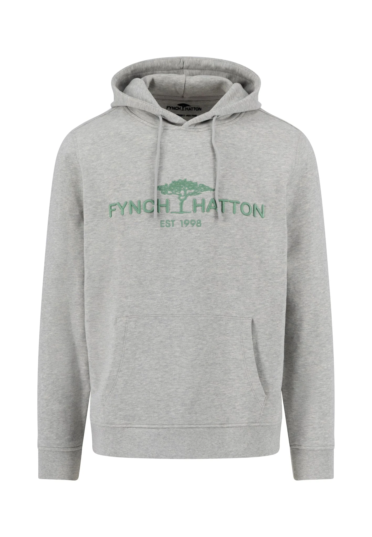 Hoodie aus Baumwolle mit Logo-Stickerei und Kängurutasche - Image 13