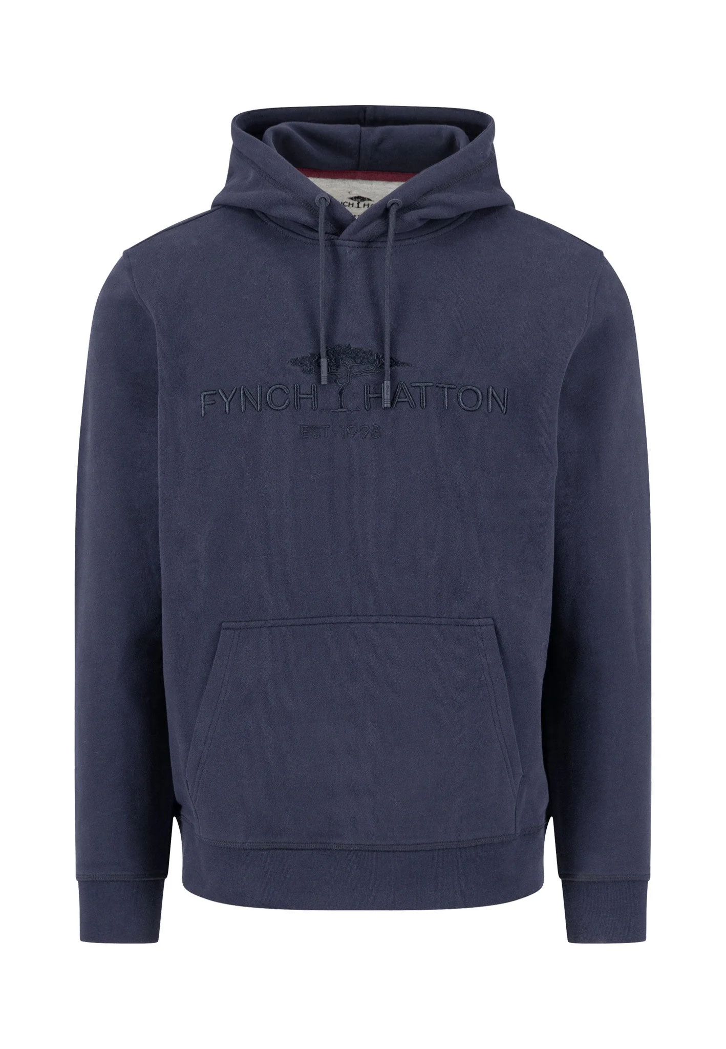 Hoodie aus Baumwolle mit Logo-Stickerei und Kängurutasche - Image 5