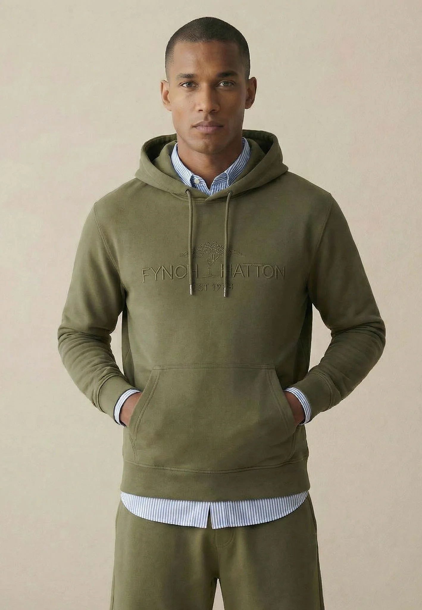 Hoodie aus Baumwolle mit Logoprägung - Image 5